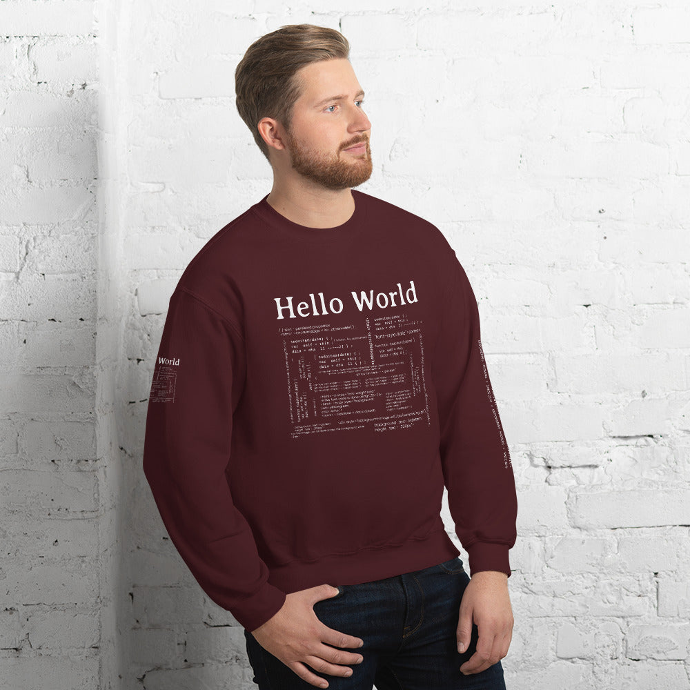 Hello world - Unisex Sweatshirt by DarkByteGear