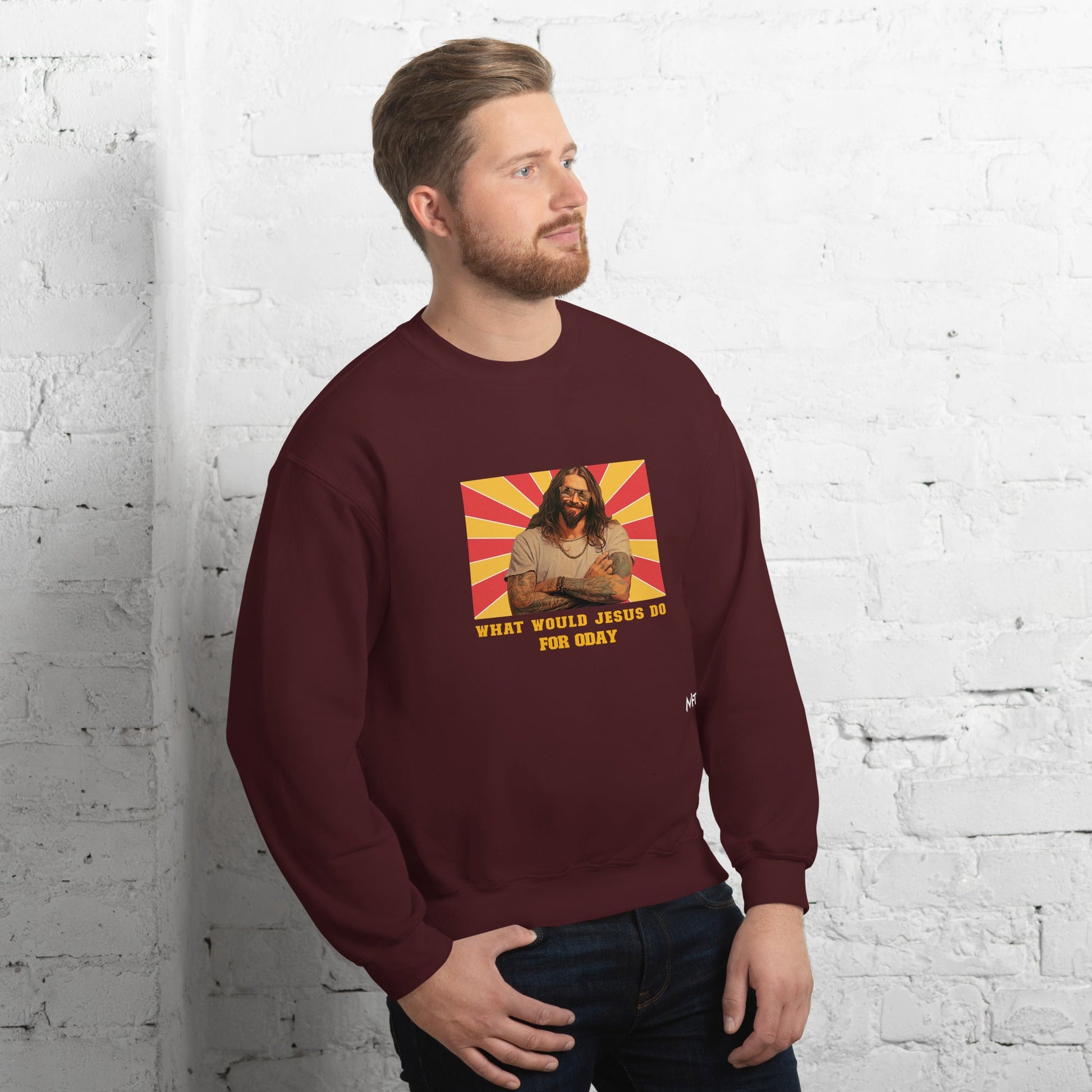 What would Jesus do for 0day v1 - Unisex Sweatshirt by DarkByteGear