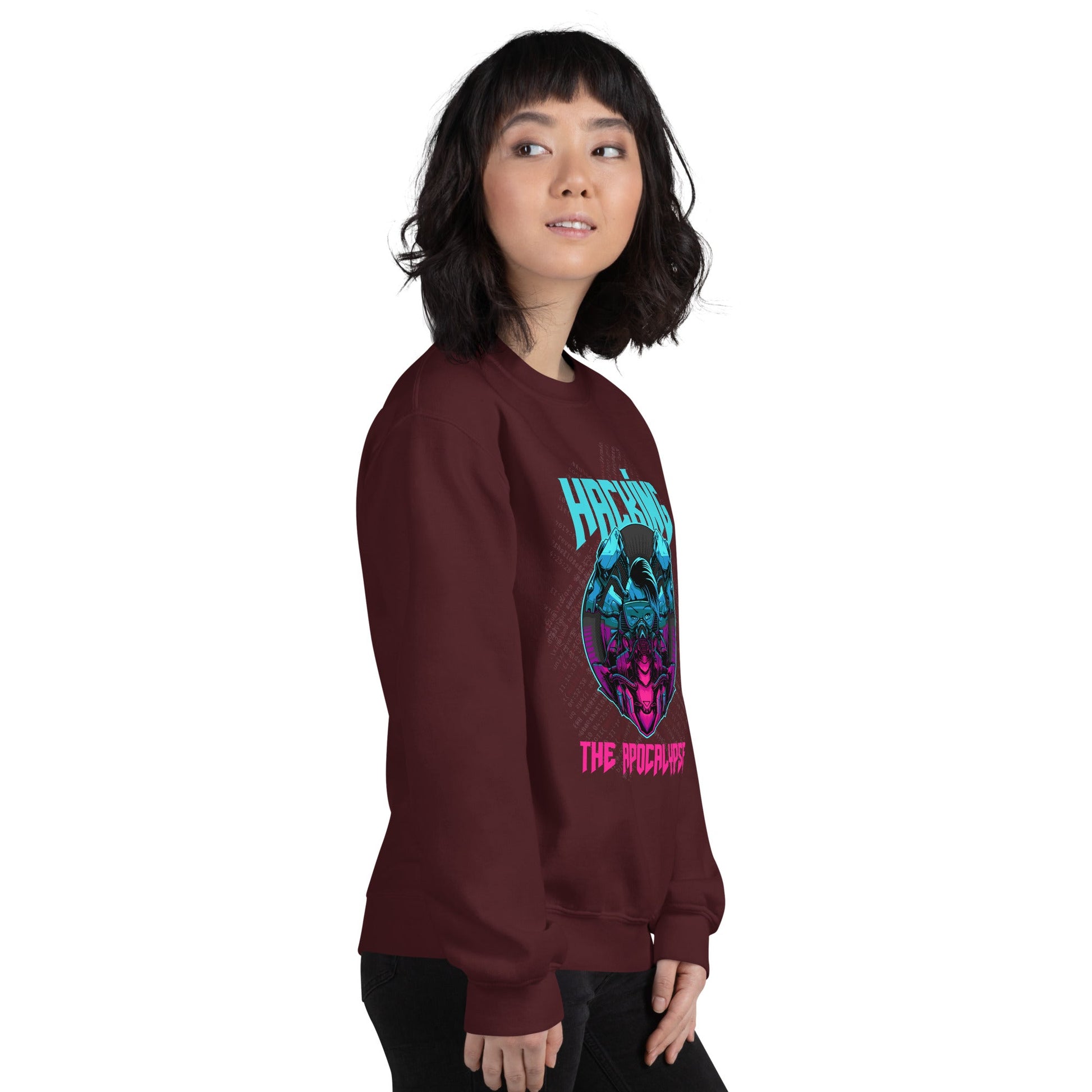 Hacking the apocalypse V2 - Unisex Sweatshirt by DarkByteGear