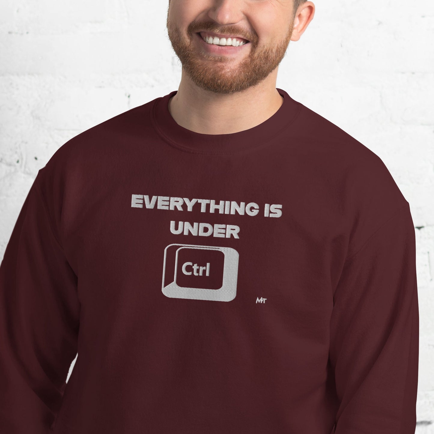 Everything is under Ctrl - Unisex Sweatshirt (embroidery) by DarkByteGear