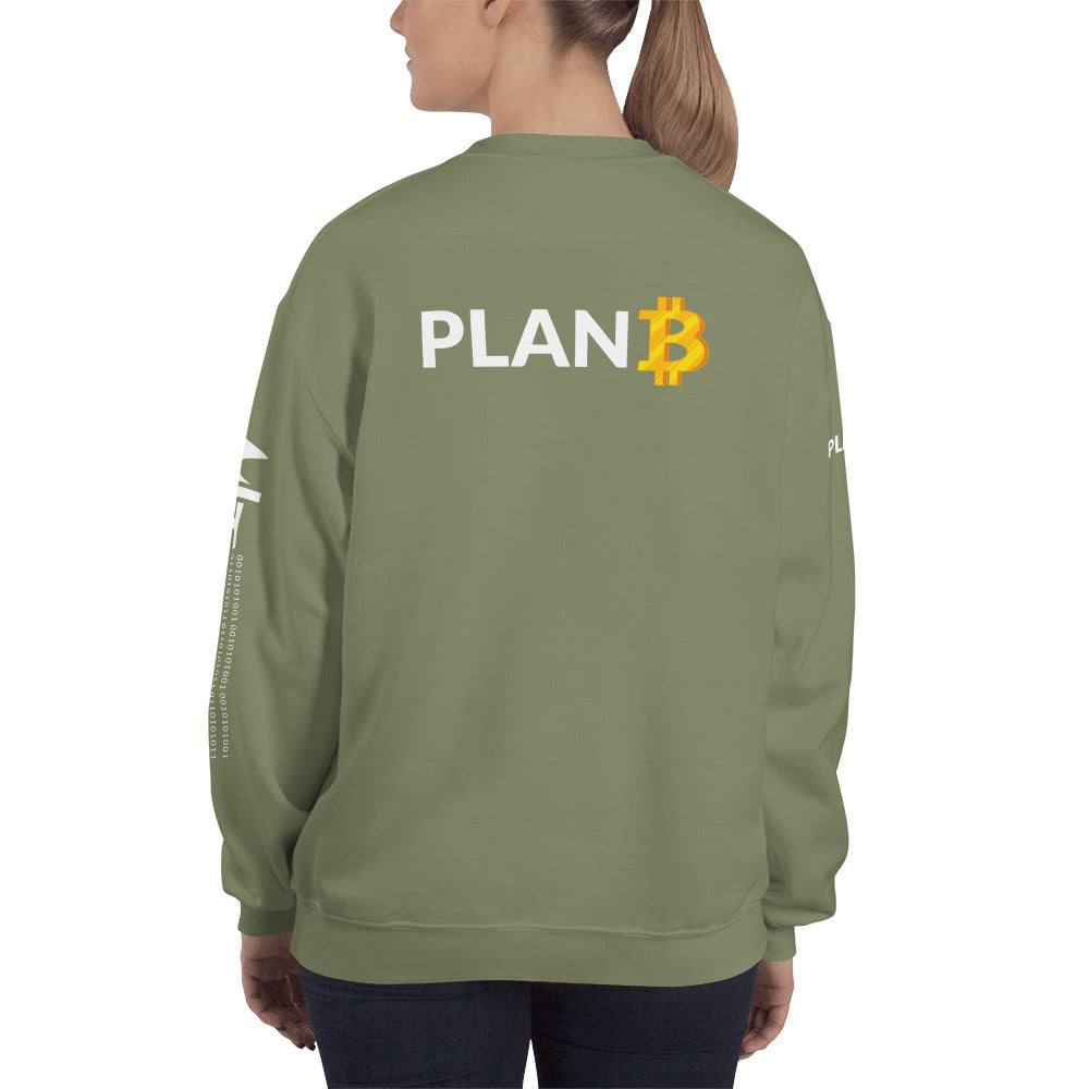 Plan B v1 - Unisex Sweatshirt (back print) by DarkByteGear