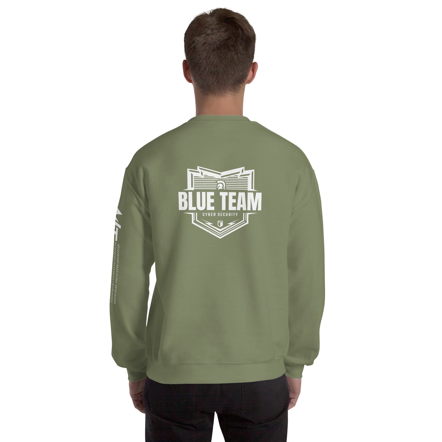 Cyber Security Blue Team V1 - Unisex Sweatshirt ( Back Print ) by DarkByteGear