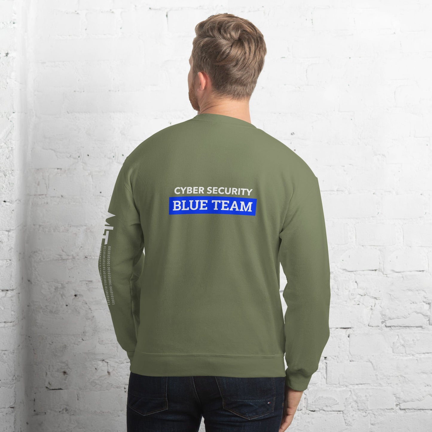 Cyber Security Blue Team V6 - Unisex Sweatshirt ( Back Print ) by DarkByteGear
