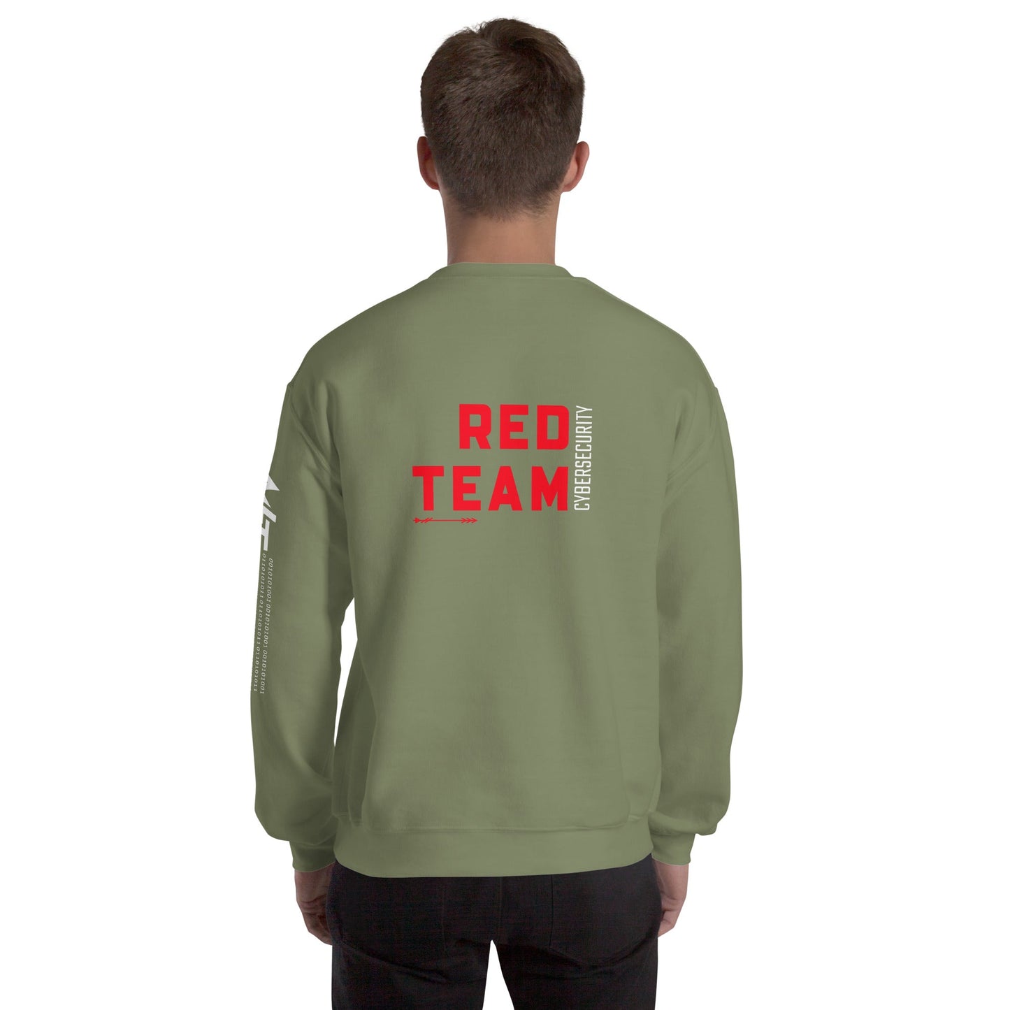 Cyber Security Red Team V8 - Unisex Sweatshirt ( Back Print ) by DarkByteGear