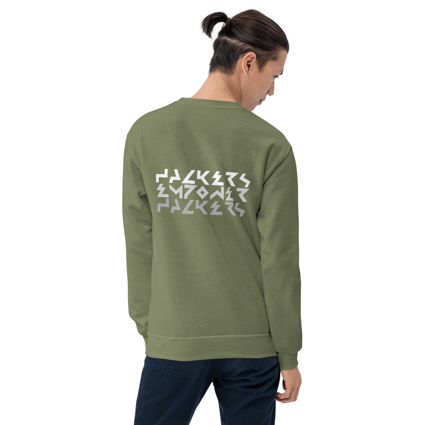 Hackers Empower Hackers V4 - Unisex Sweatshirt ( Back Print ) by DarkByteGear