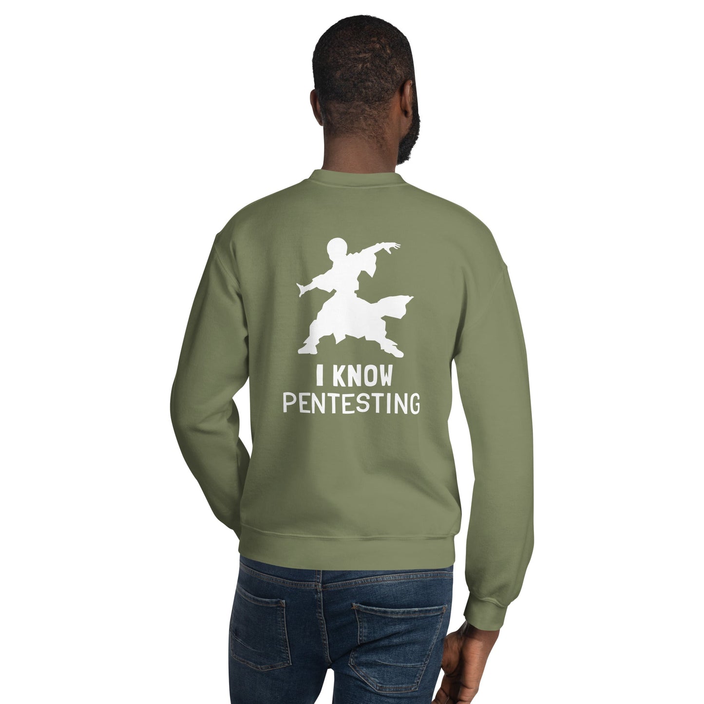 I Know Pentesting - Unisex Sweatshirt ( Back Print ) by DarkByteGear