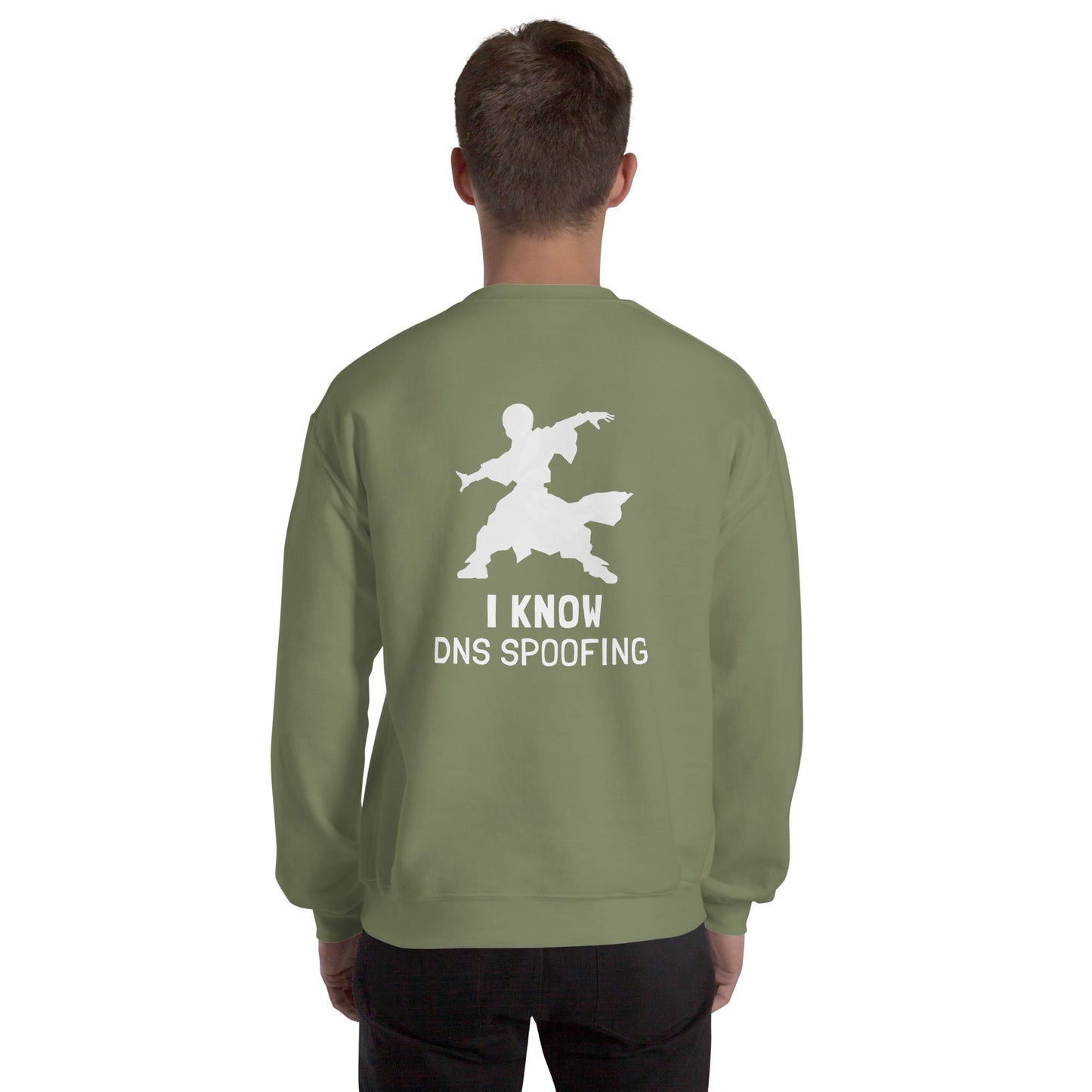 I Know DNS Spoofing - Unisex Sweatshirt ( Back Print ) by DarkByteGear