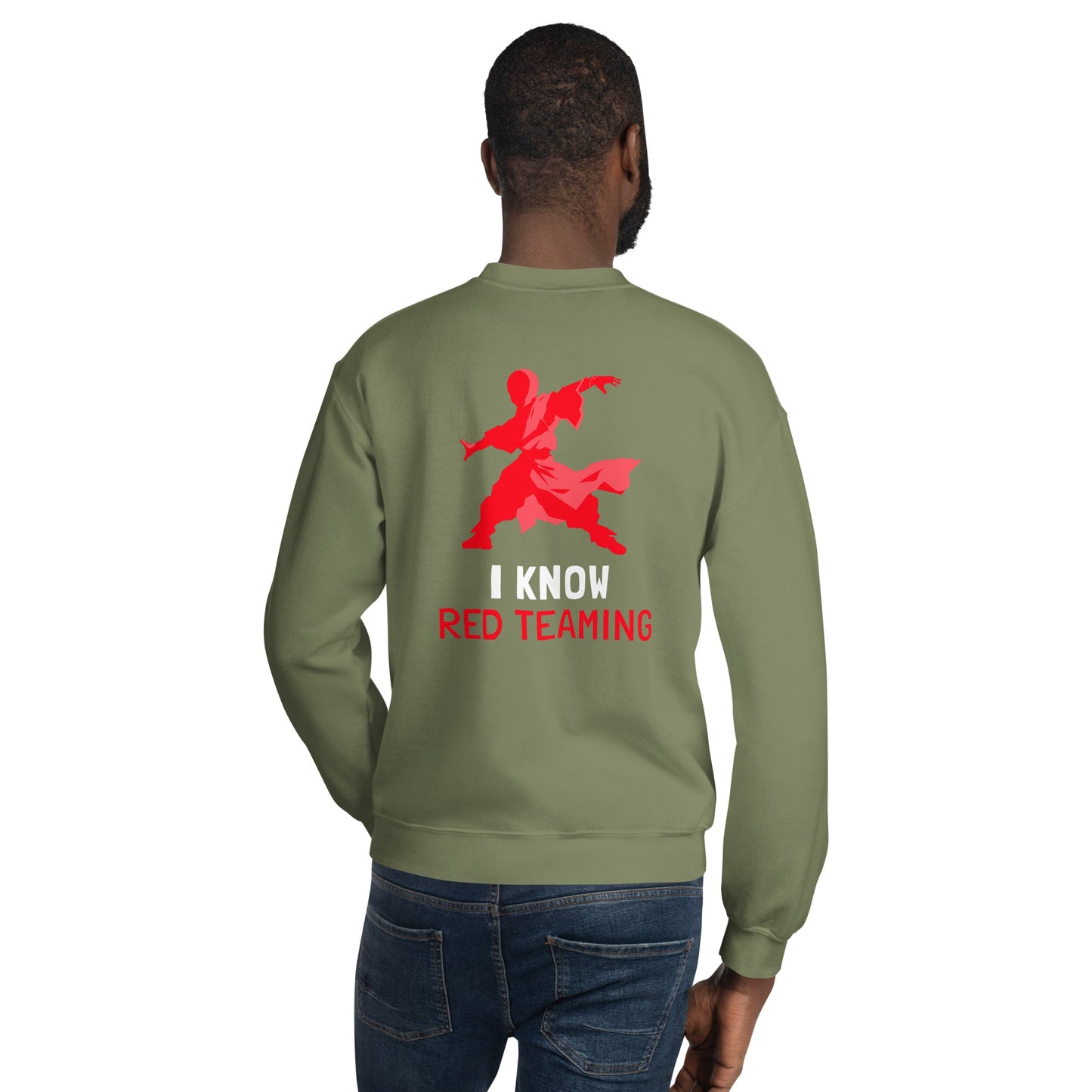 I Know Red Teaming - Unisex Sweatshirt ( Back Print ) by DarkByteGear