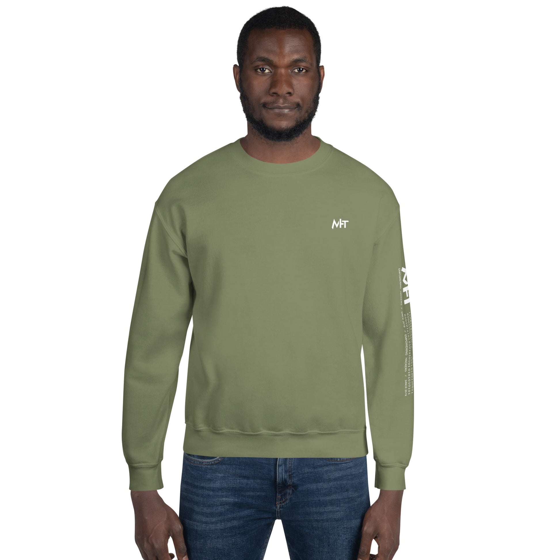 Exercise? Oh, I thought you said extra fries - Unisex Sweatshirt ( Back Print ) by DarkByteGear