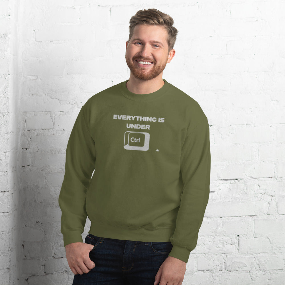 Everything is under Ctrl - Unisex Sweatshirt (embroidery) by DarkByteGear