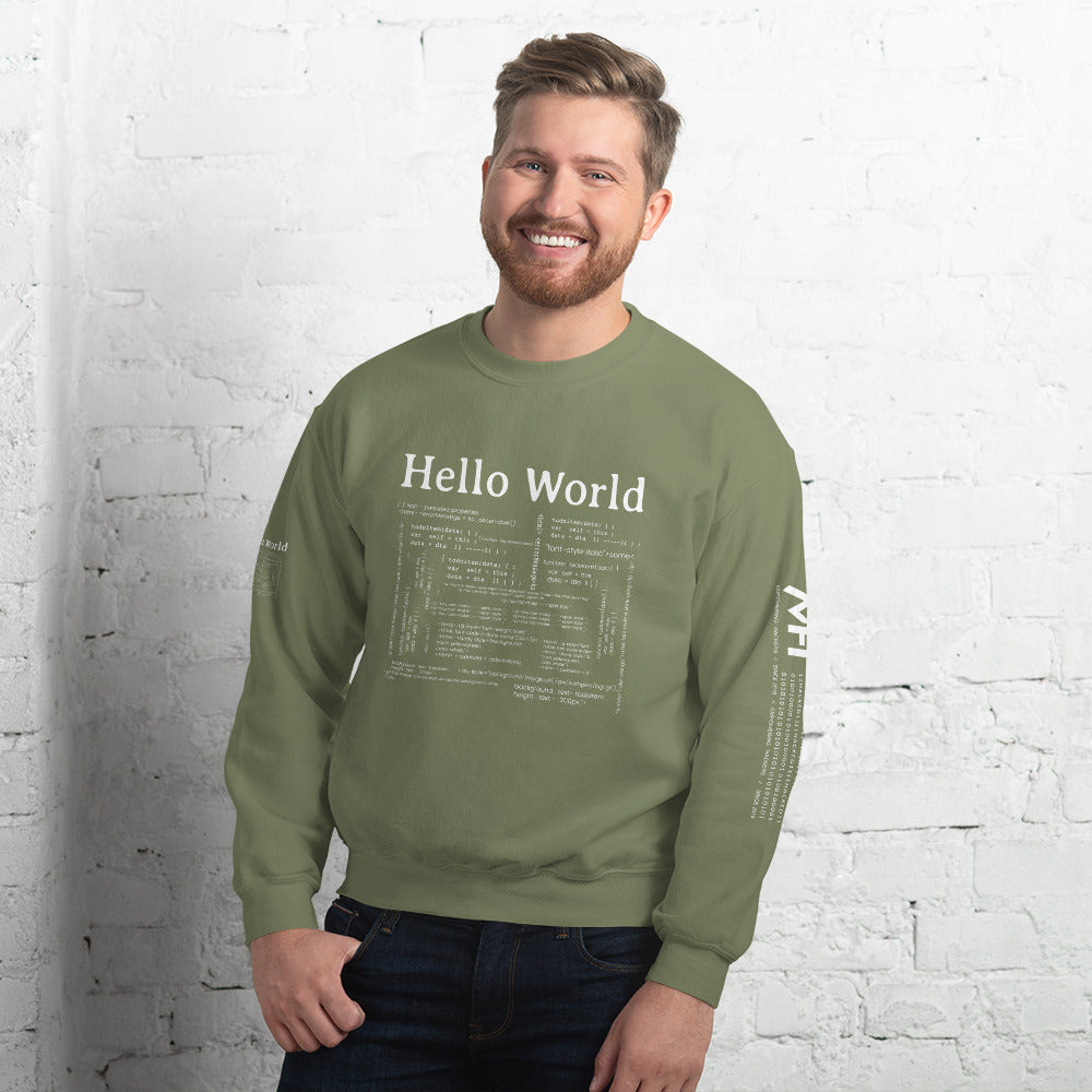 Hello world - Unisex Sweatshirt by DarkByteGear