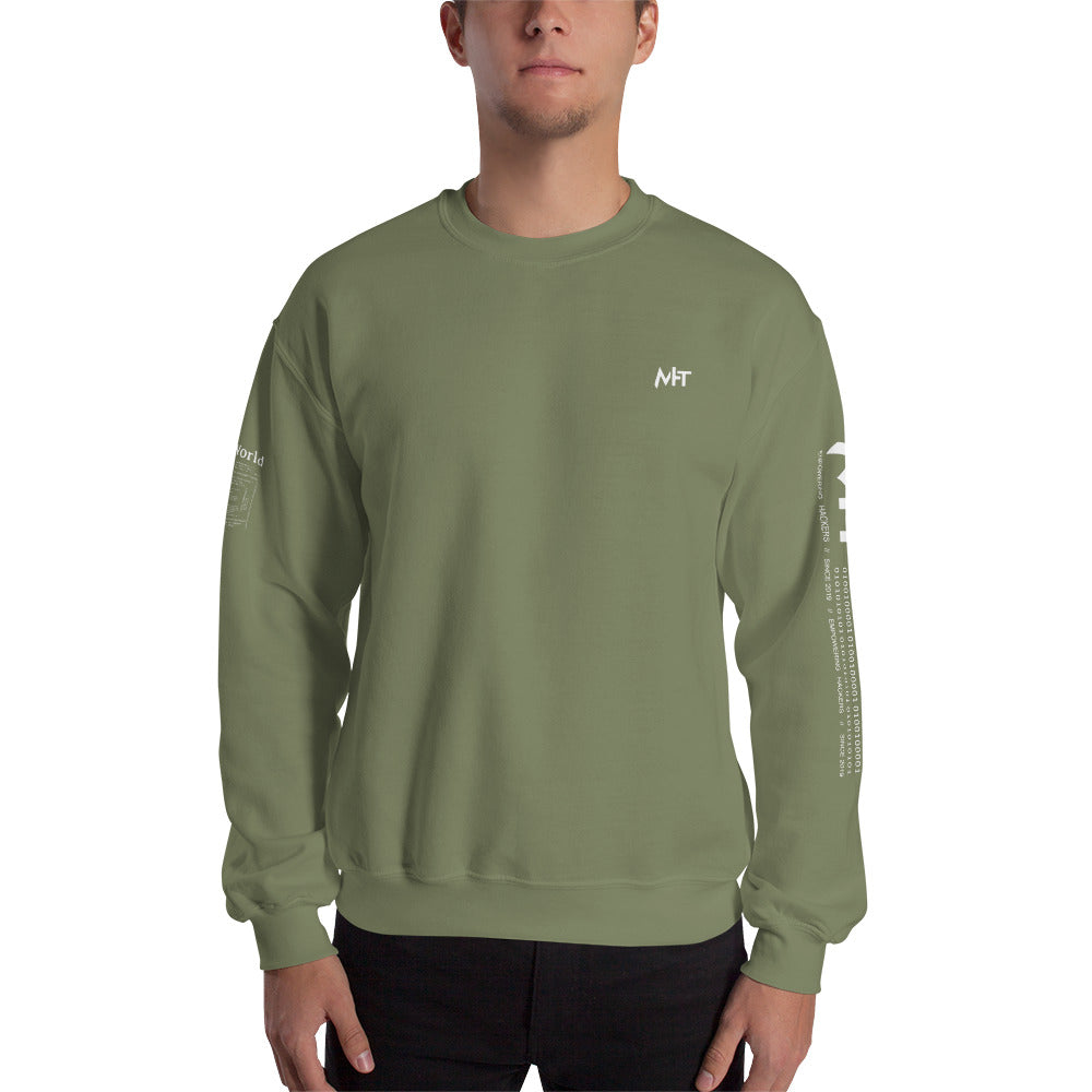 Hello world - Unisex Sweatshirt (back print) by DarkByteGear