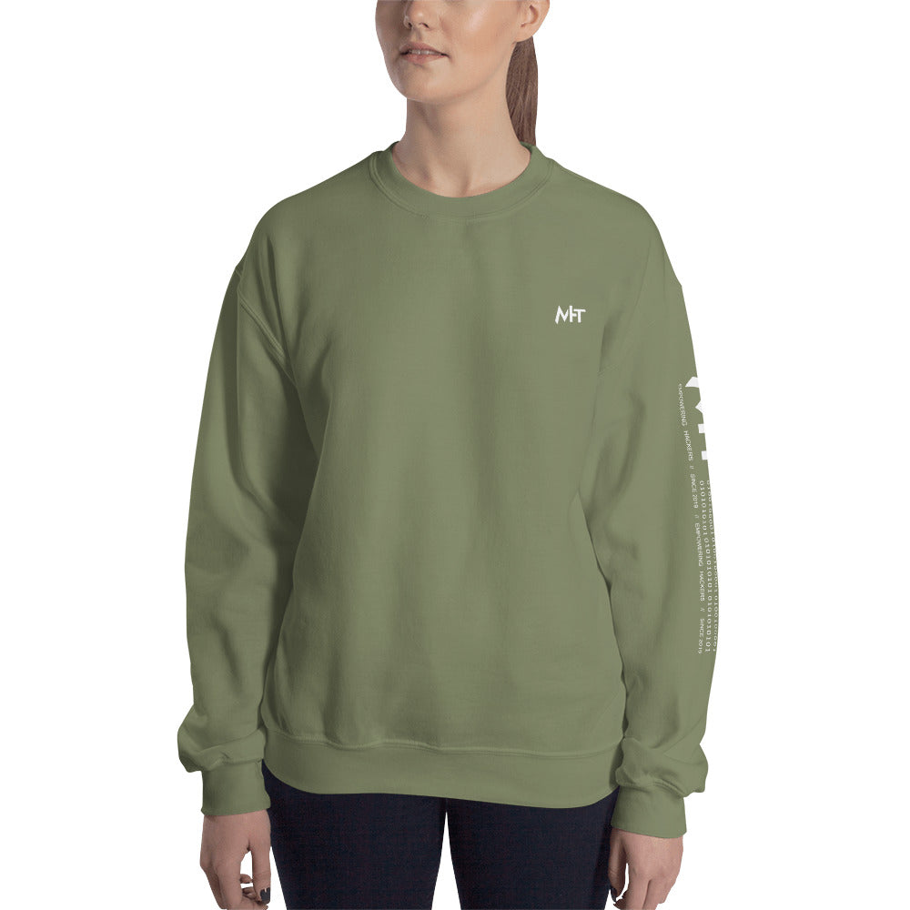 6 Stages of Debugging - Unisex Sweatshirt (back print) by DarkByteGear