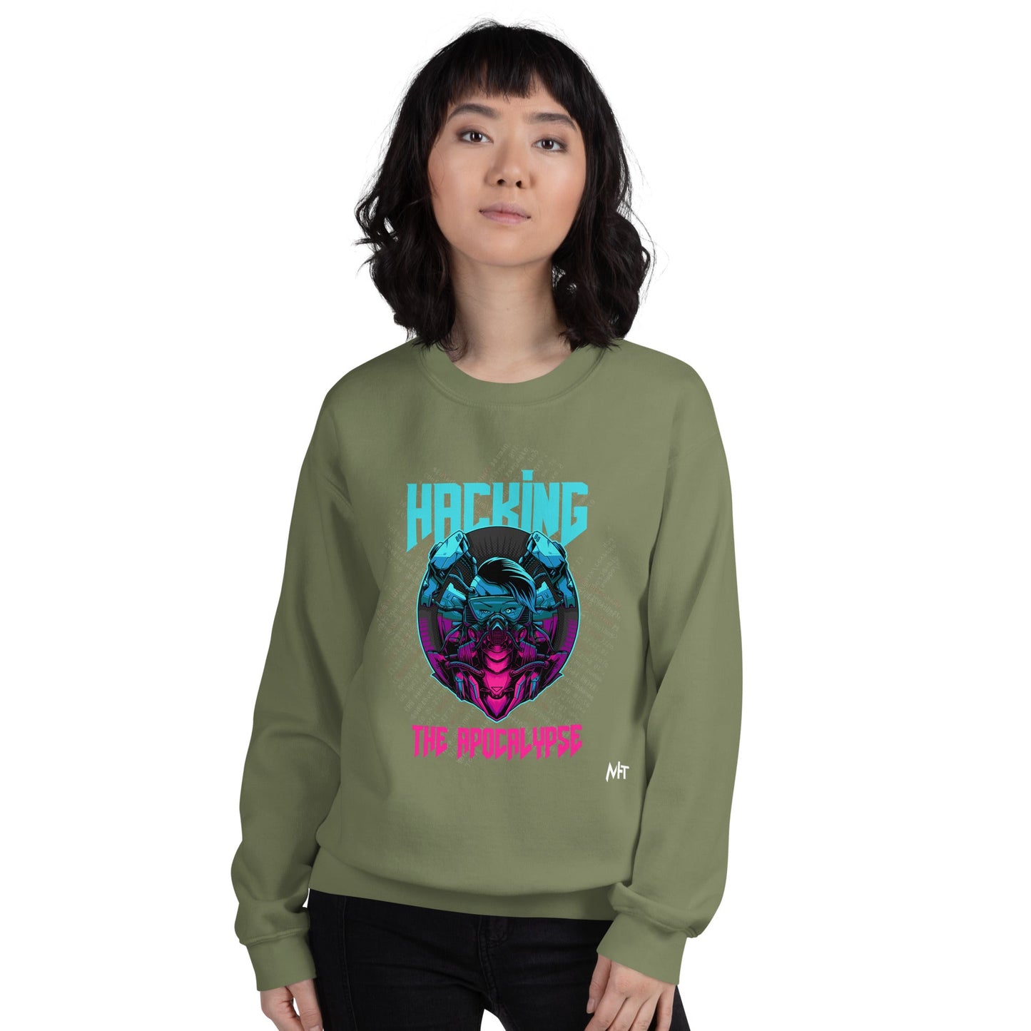 Hacking the apocalypse V2 - Unisex Sweatshirt by DarkByteGear