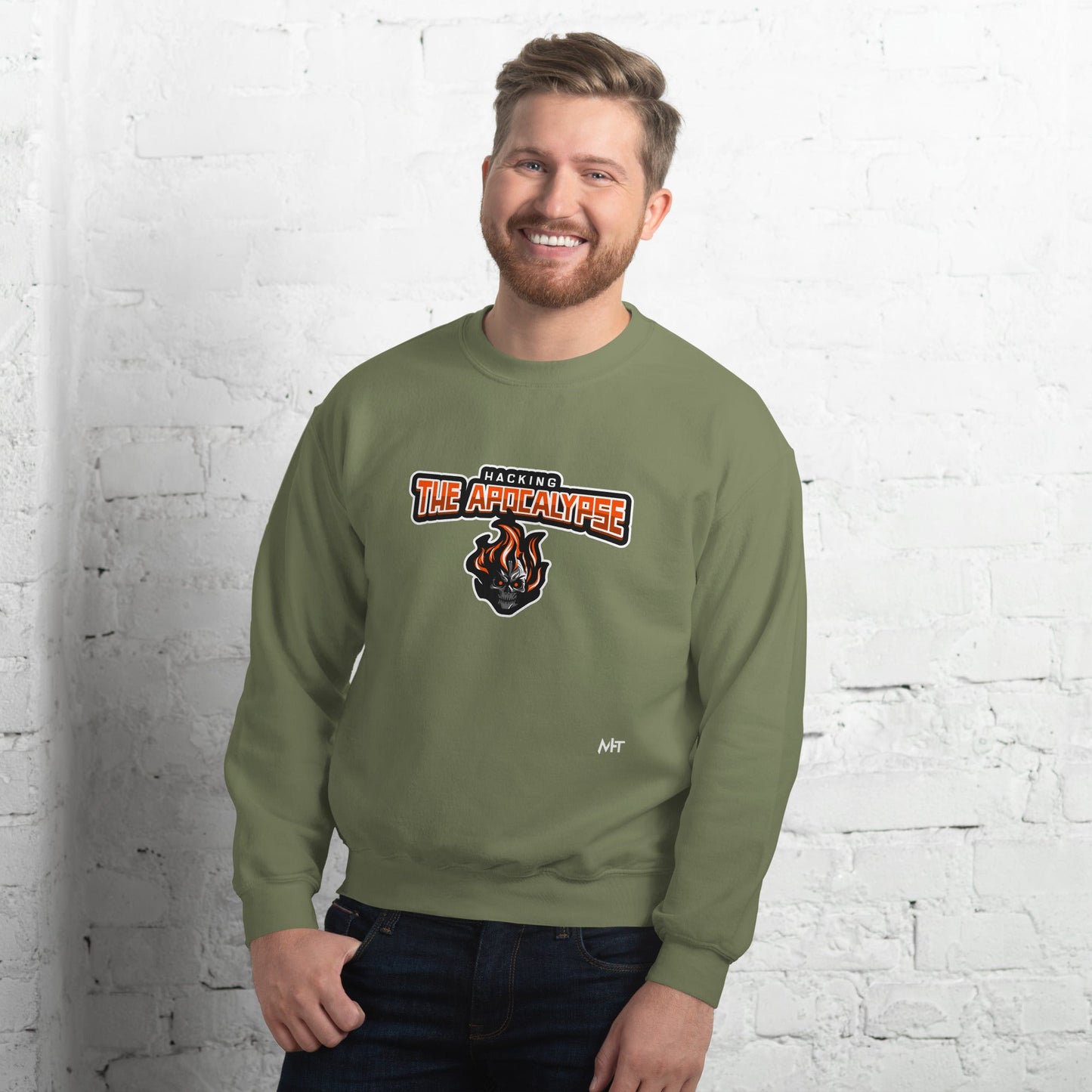 Hacking the Apocalypse V1 - Unisex Sweatshirt by DarkByteGear