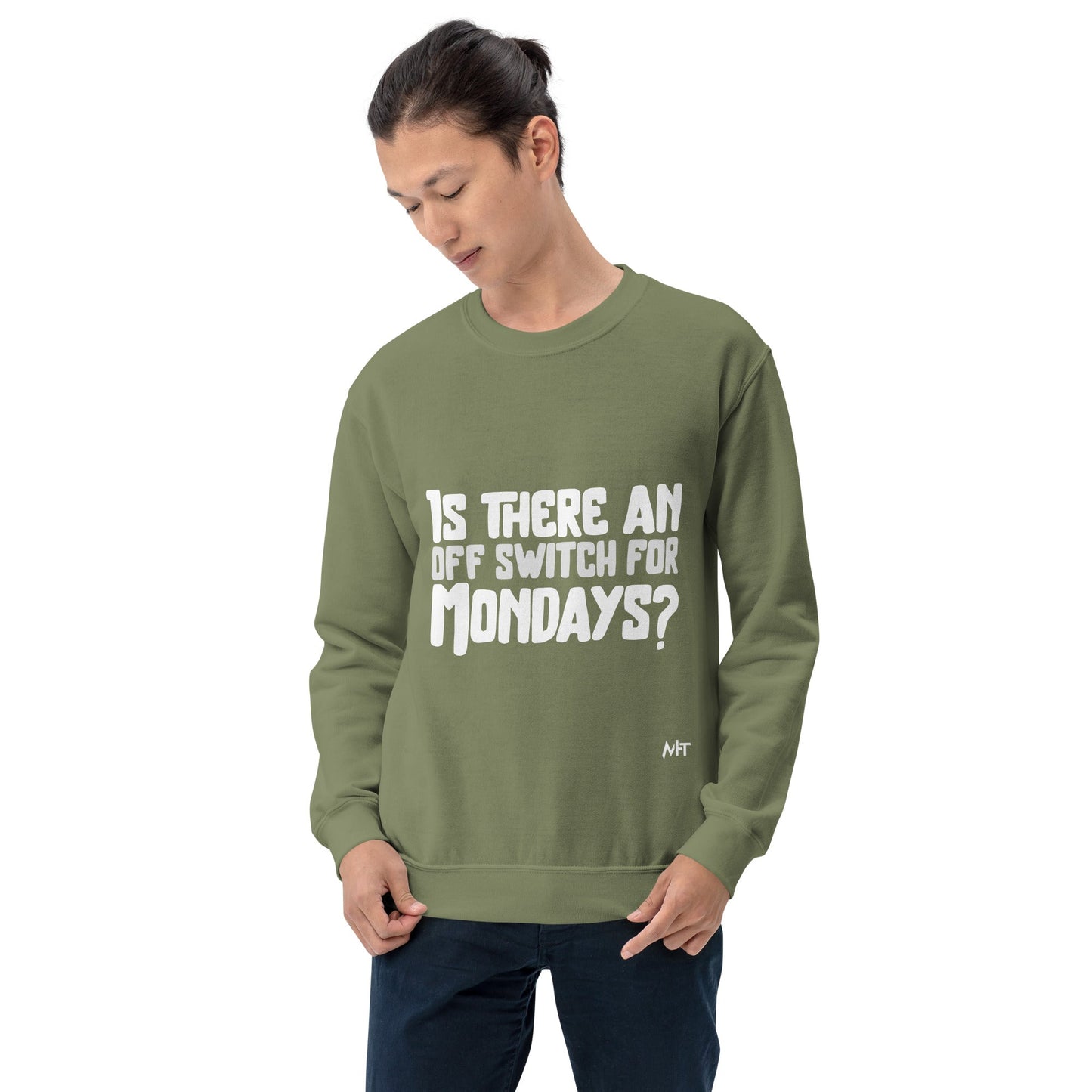Is there an OFF switch for Mondays? - Unisex Sweatshirt by DarkByteGear