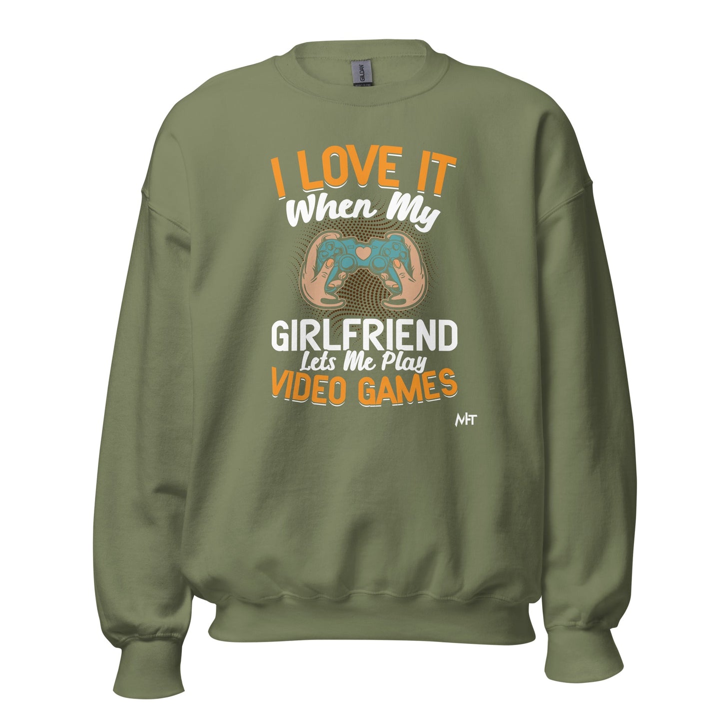 I love it when My Girlfriend Let me Play Videogames - Unisex Sweatshirt by DarkByteGear