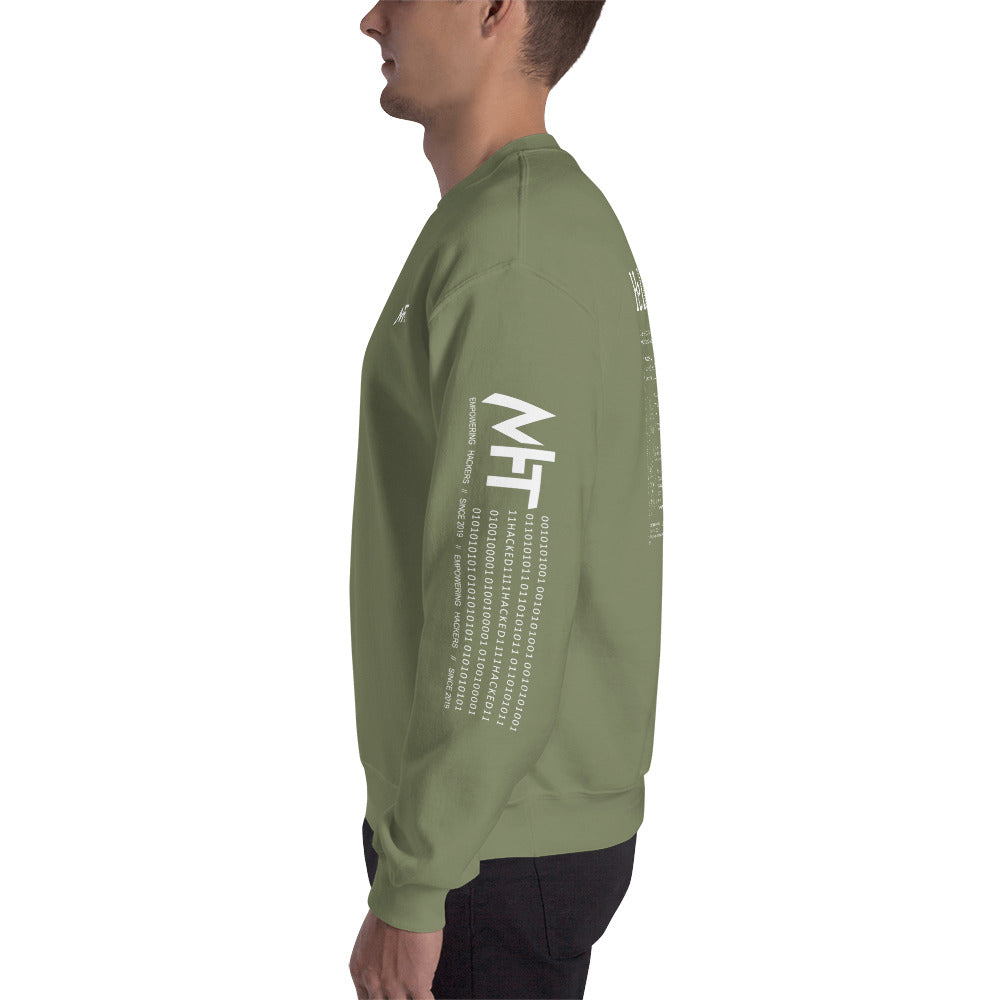 Hello world - Unisex Sweatshirt (back print) by DarkByteGear