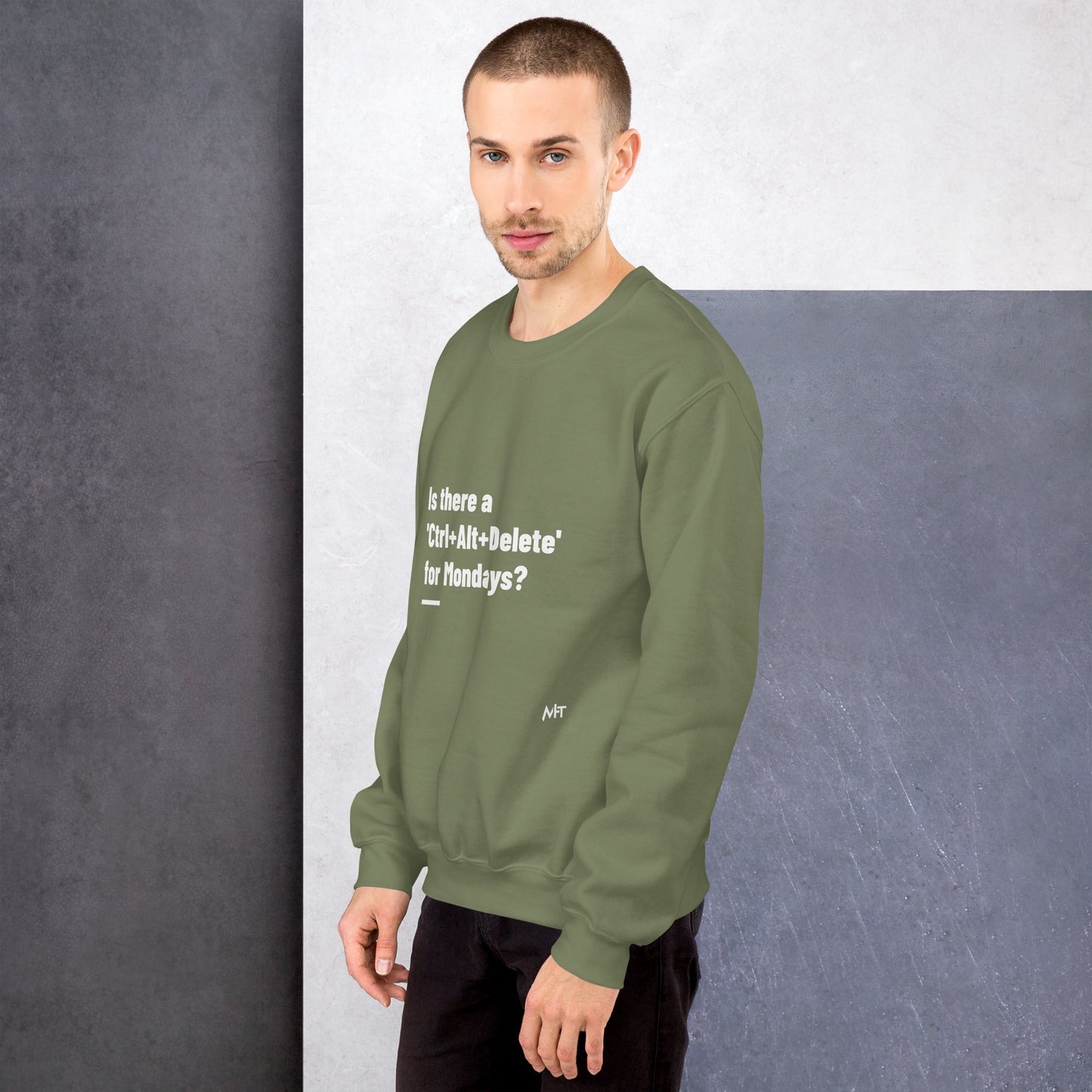 Is there a 'Ctrl+Alt+Delete' for Mondays? - Unisex Sweatshirt by DarkByteGear