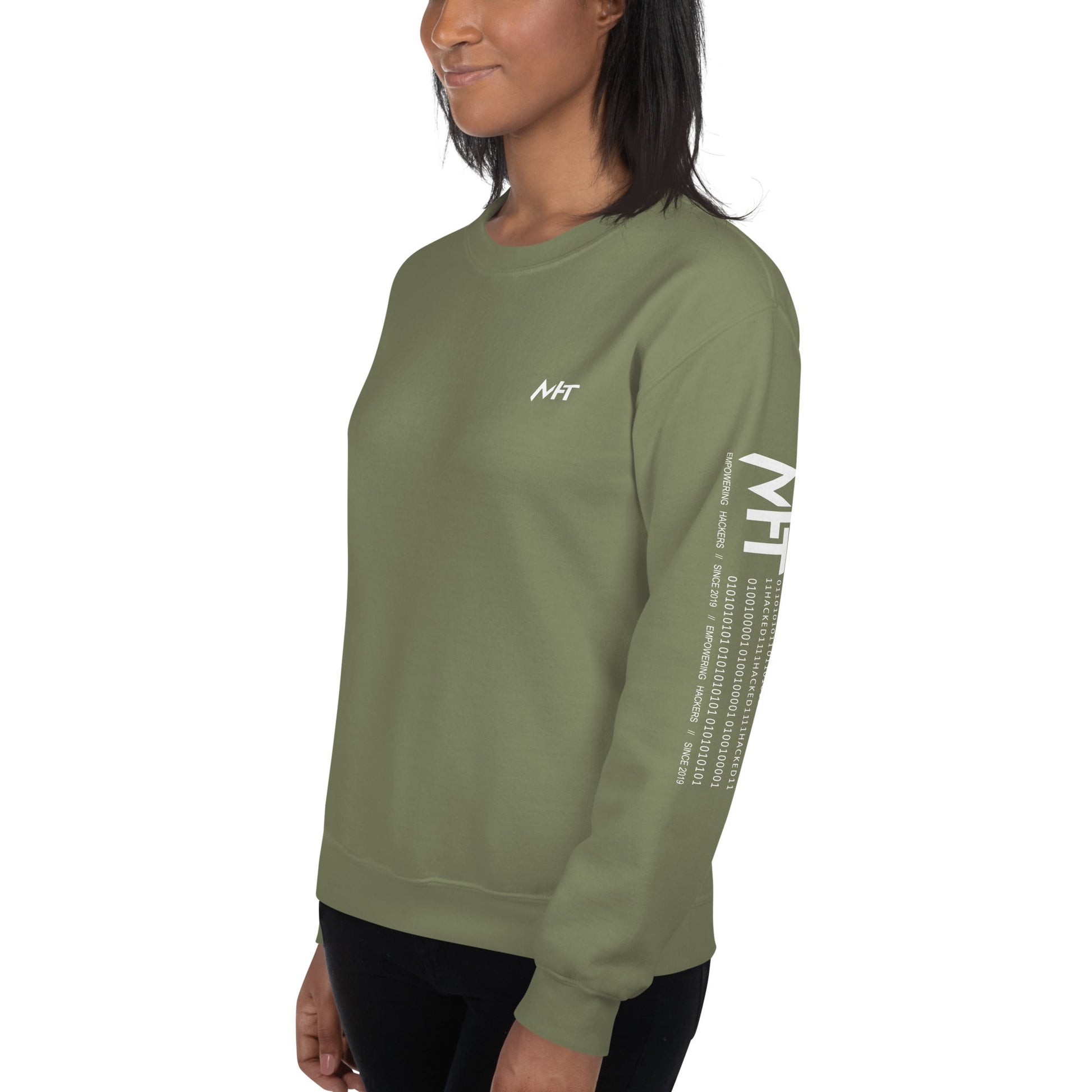 Bitcoin is the way - Unisex Sweatshirt (back print) by DarkByteGear