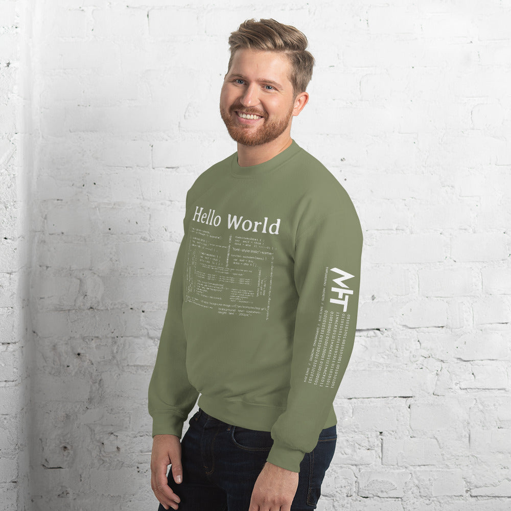 Hello world - Unisex Sweatshirt by DarkByteGear