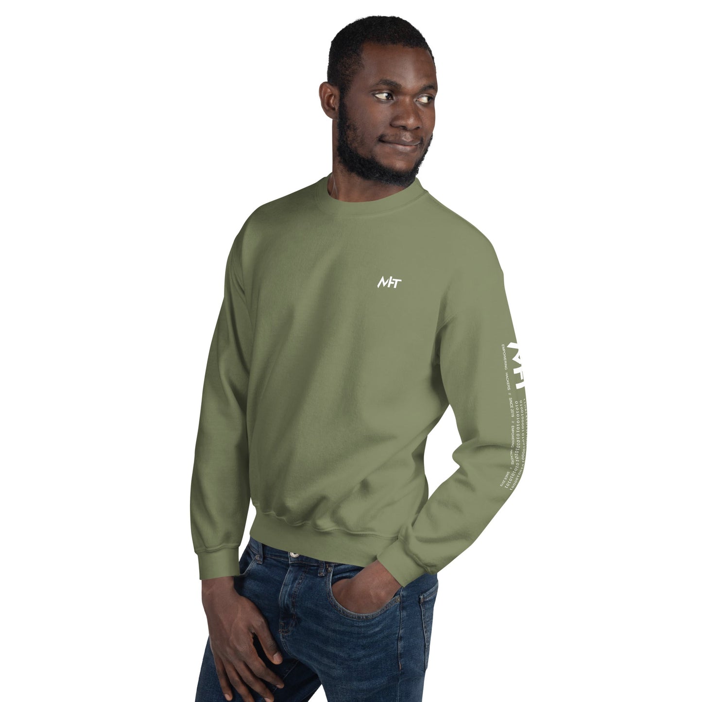 CyberWare Mecha - Unisex Sweatshirt ( Back Print ) by DarkByteGear