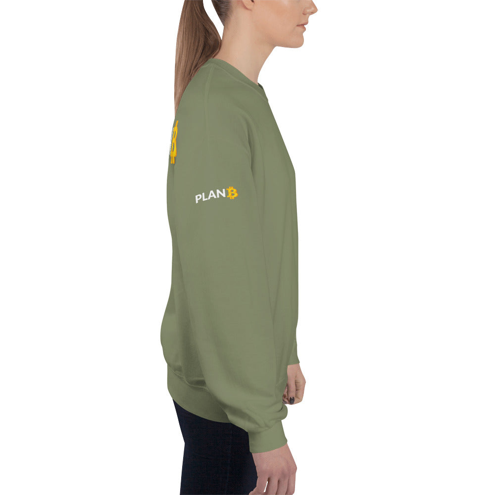 Plan B v1 - Unisex Sweatshirt (back print) by DarkByteGear