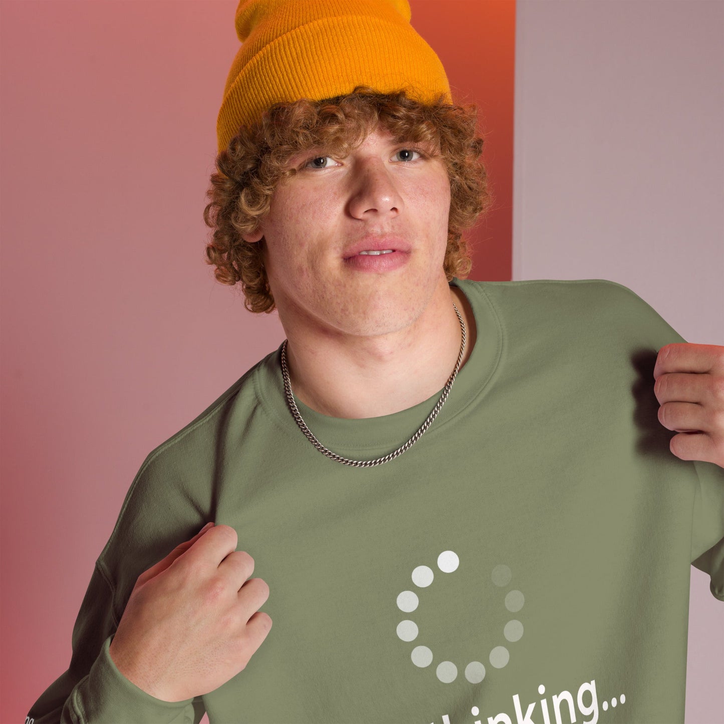I'm thinking - Unisex Sweatshirt by DarkByteGear