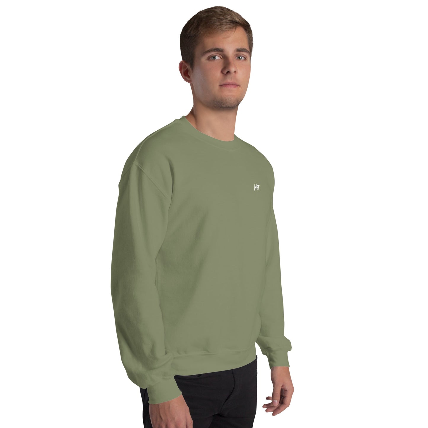 Cyberware Ronin Mecha - Unisex Sweatshirt ( Back Print ) by DarkByteGear