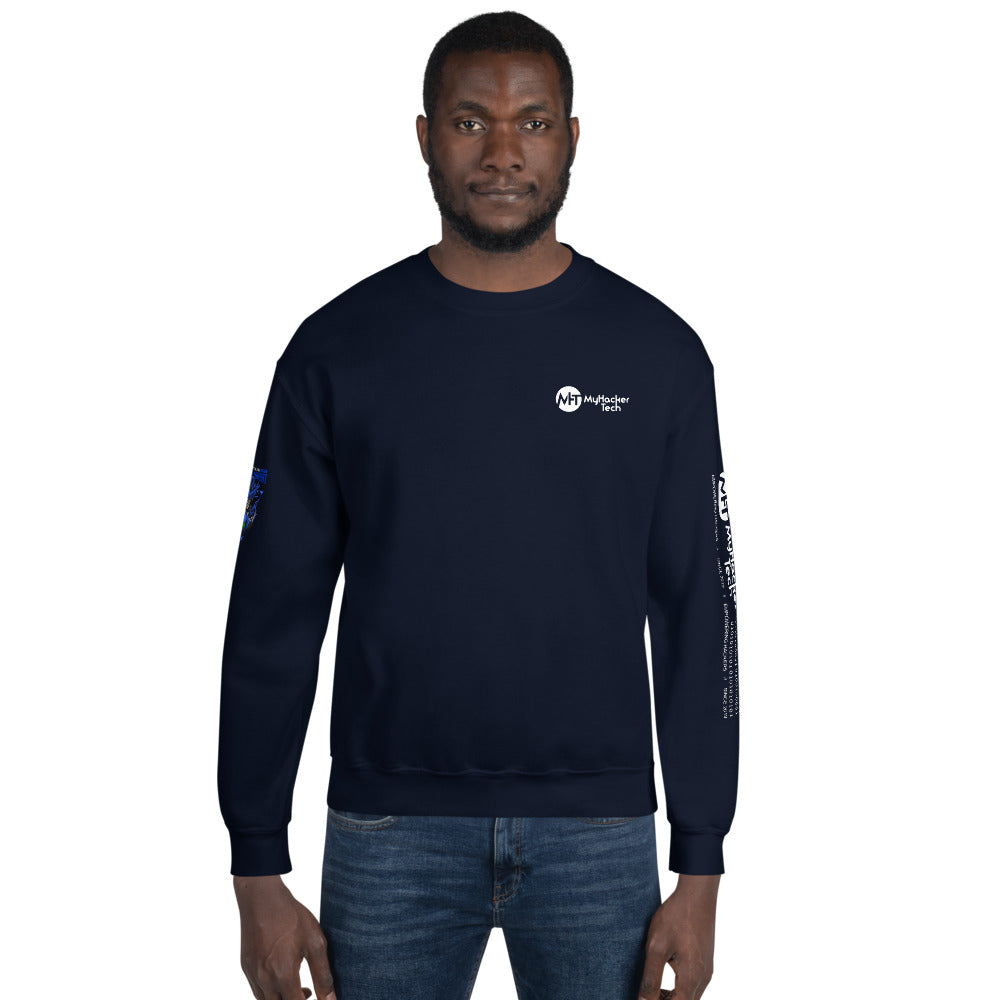 CyberWare Cyber knight - Unisex Sweatshirt (all sides print) by DarkByteGear