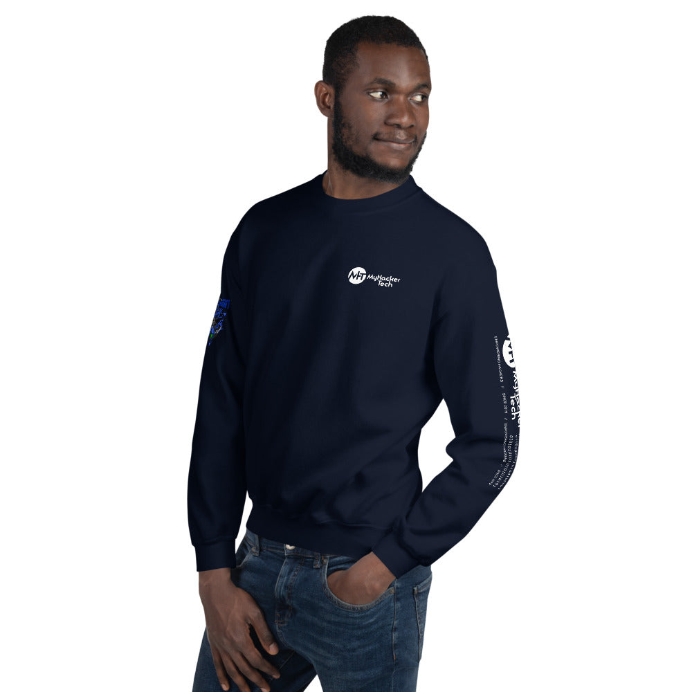 CyberWare Cyber knight - Unisex Sweatshirt (all sides print) by DarkByteGear