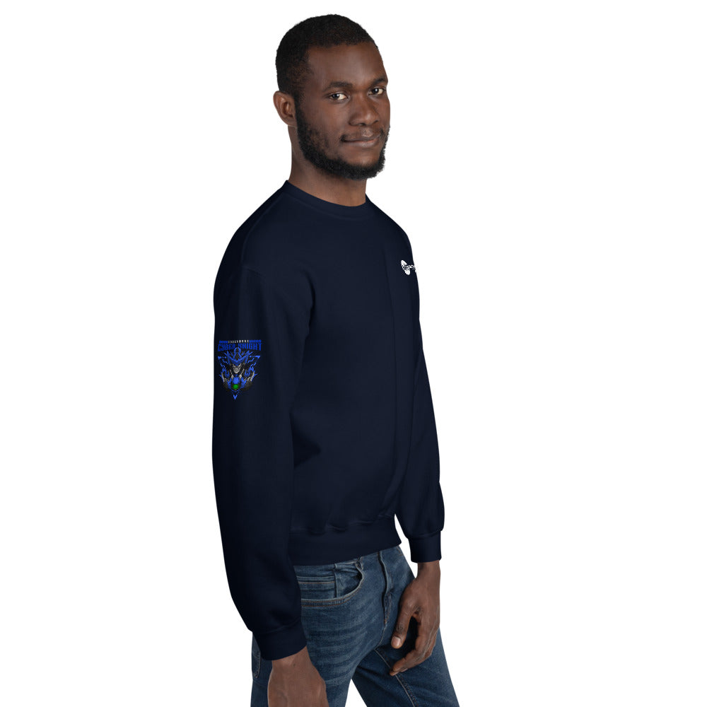 CyberWare Cyber knight - Unisex Sweatshirt (all sides print) by DarkByteGear