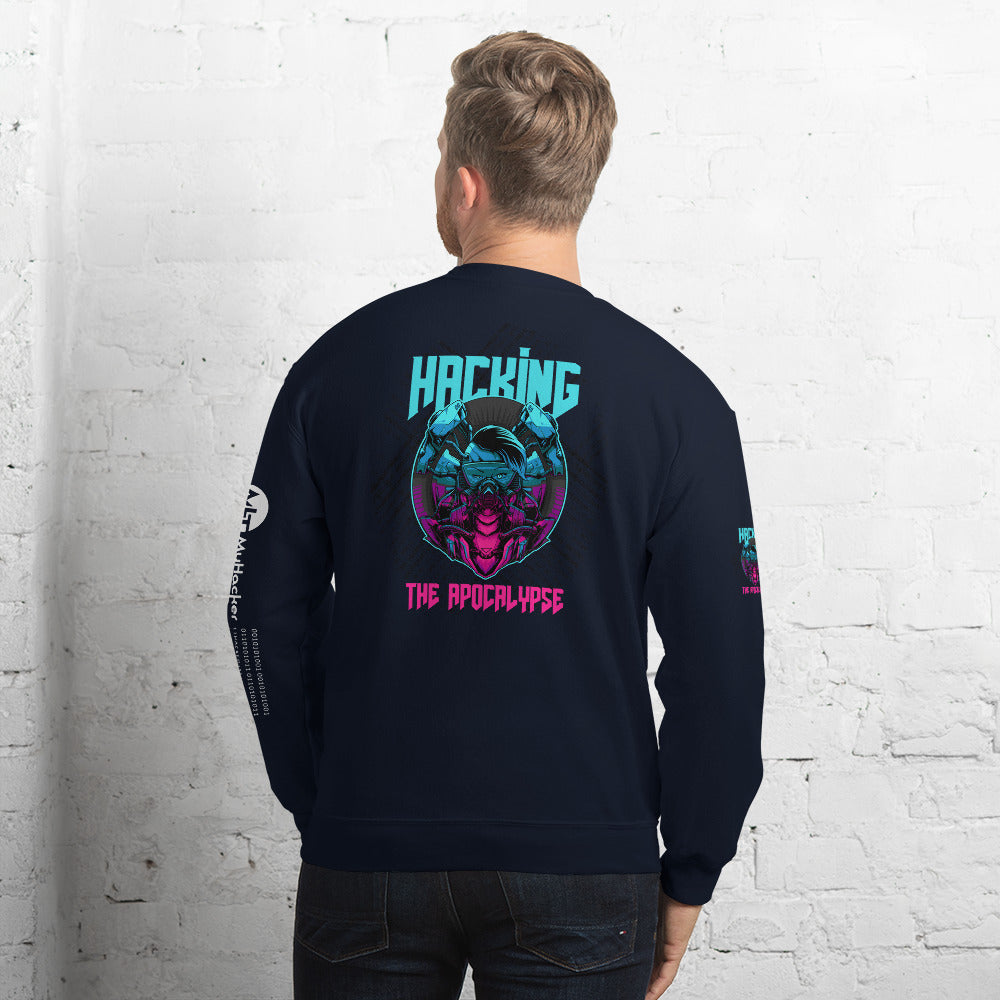 Hacking the apocalypse v1 - Unisex Sweatshirt (all side print) by DarkByteGear