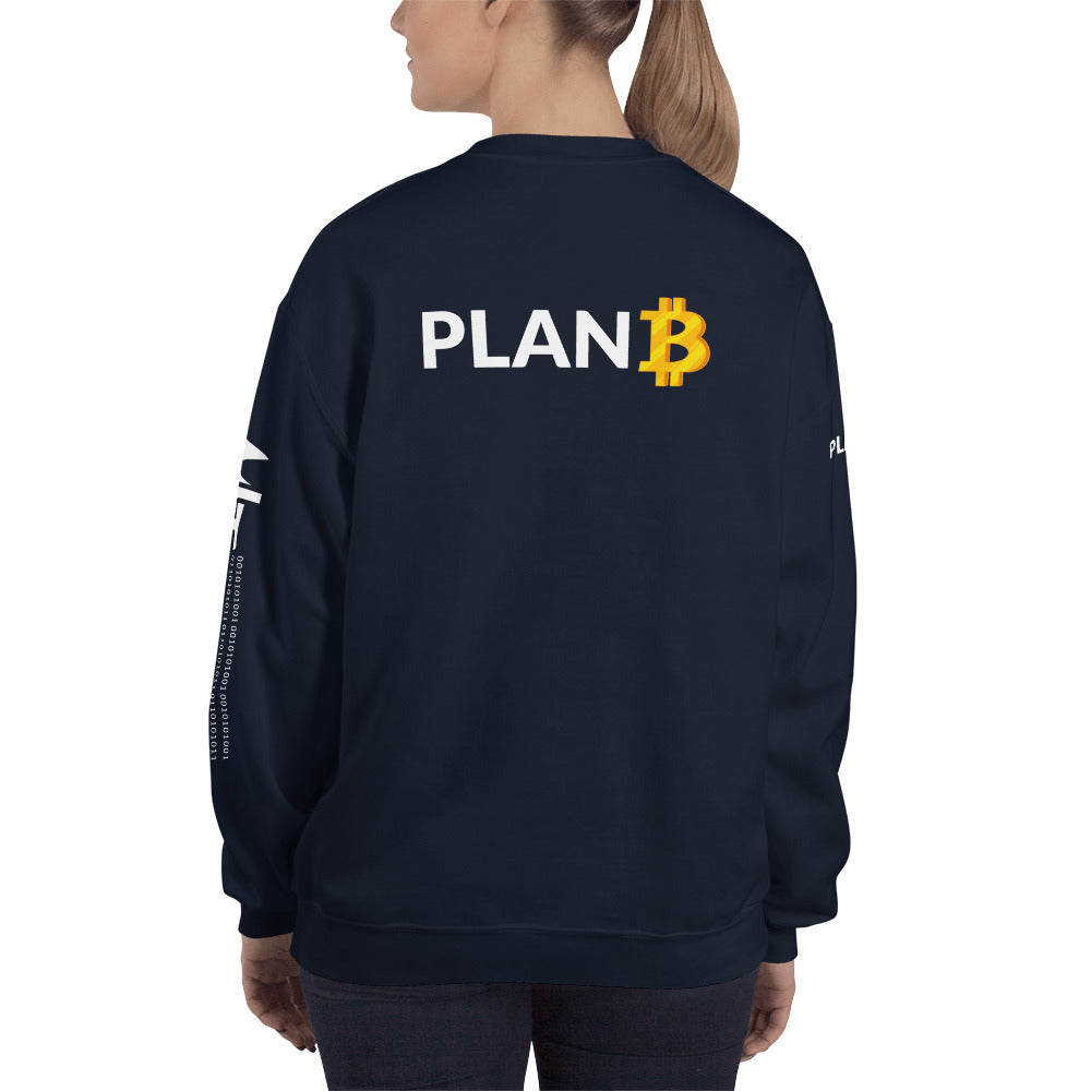 Plan B v1 - Unisex Sweatshirt (back print) by DarkByteGear