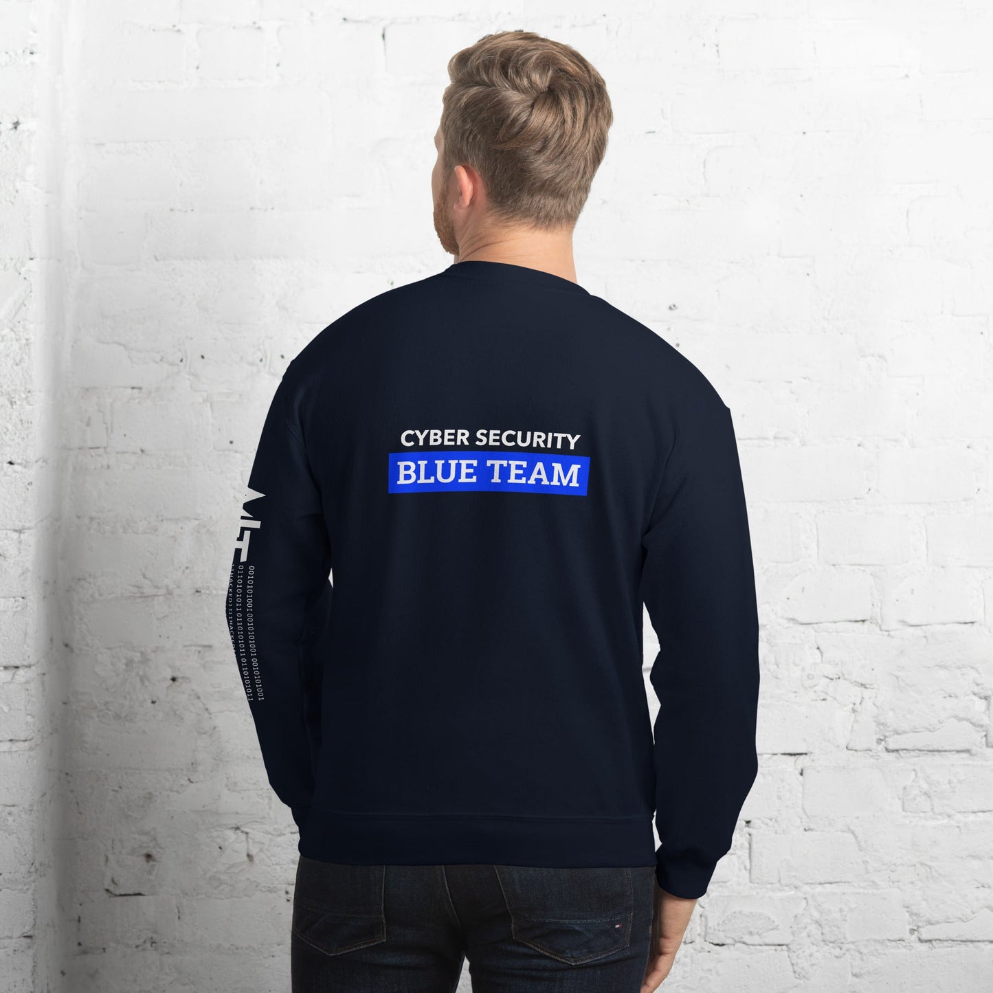 Cyber Security Blue Team V6 - Unisex Sweatshirt ( Back Print ) by DarkByteGear