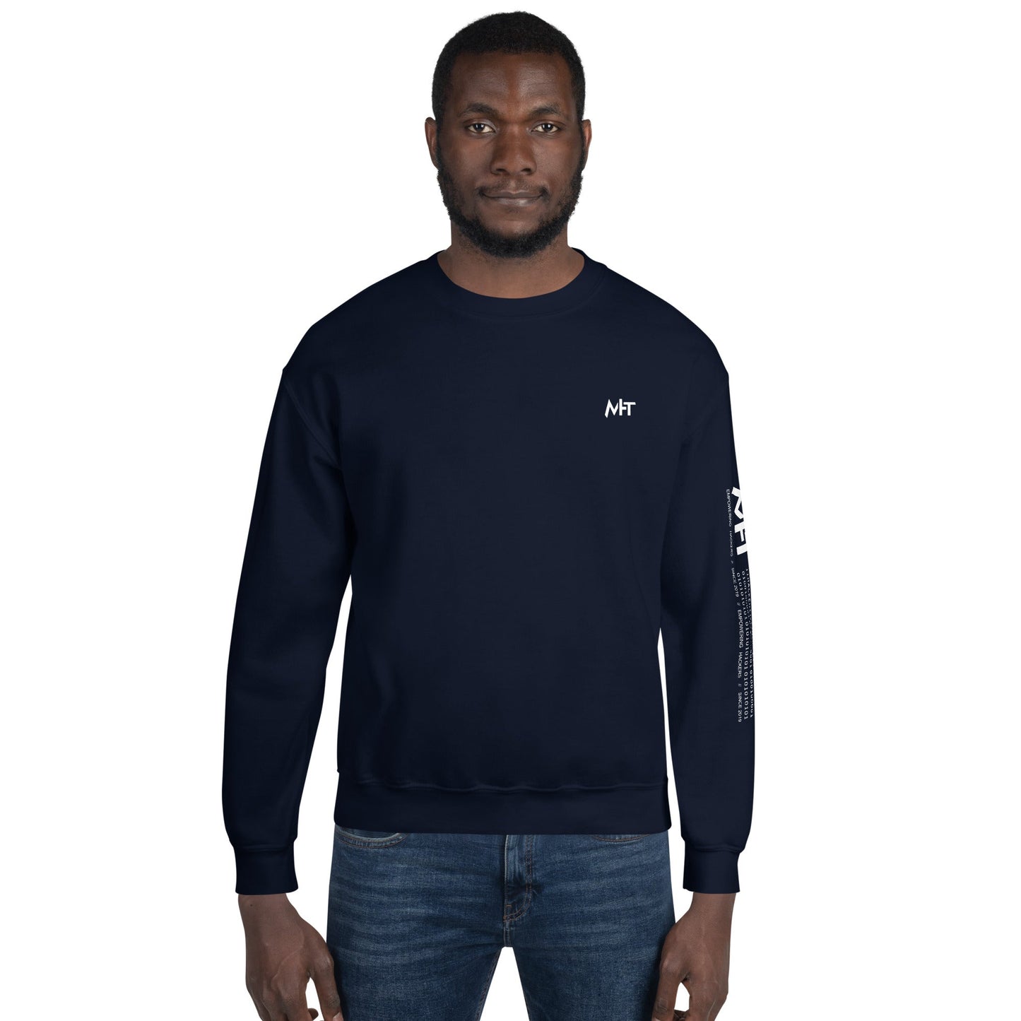 Nacho Average Bitcoiner Unisex Sweatshirt ( Back Print ) by DarkByteGear