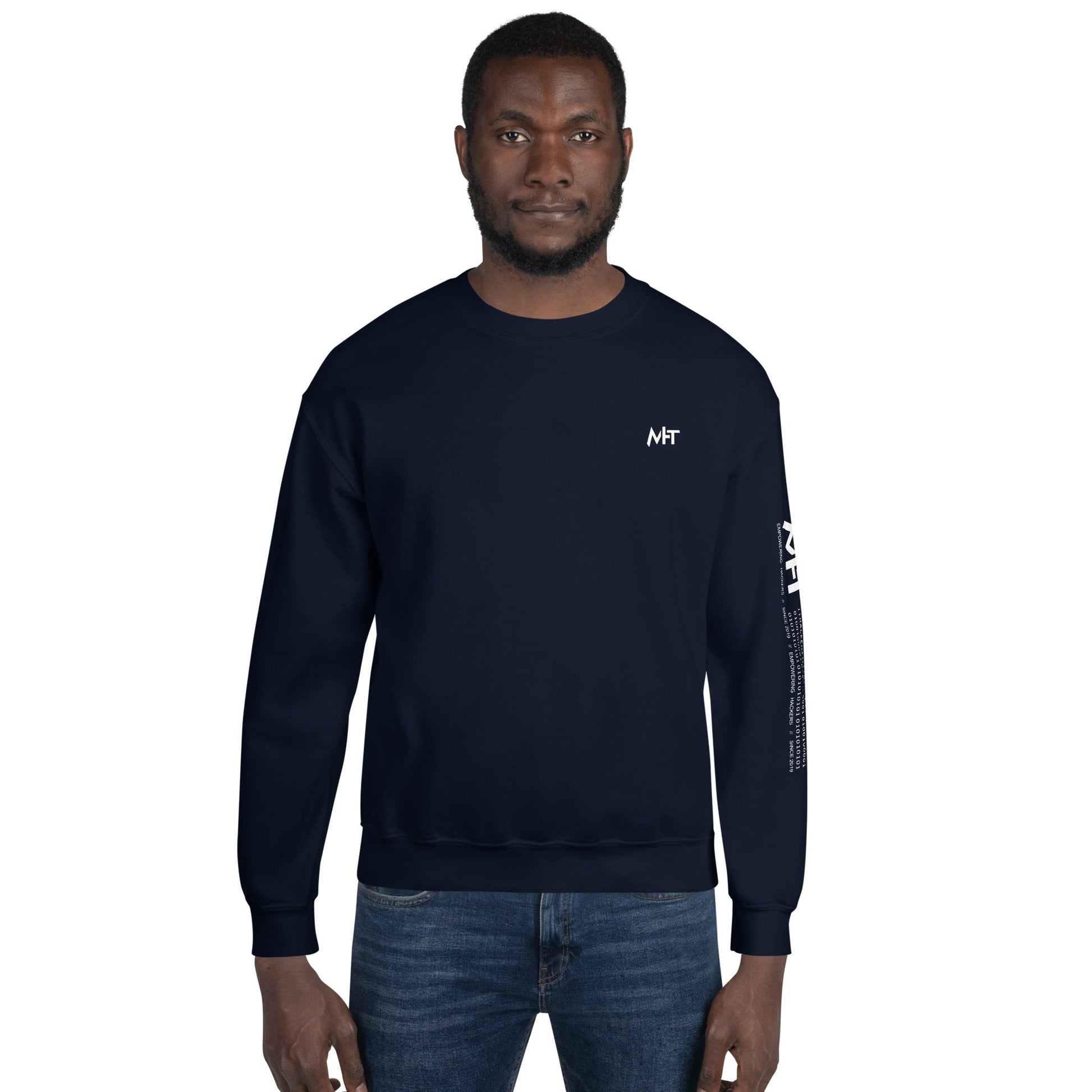 Nacho Average Bitcoiner Unisex Sweatshirt ( Back Print ) by DarkByteGear