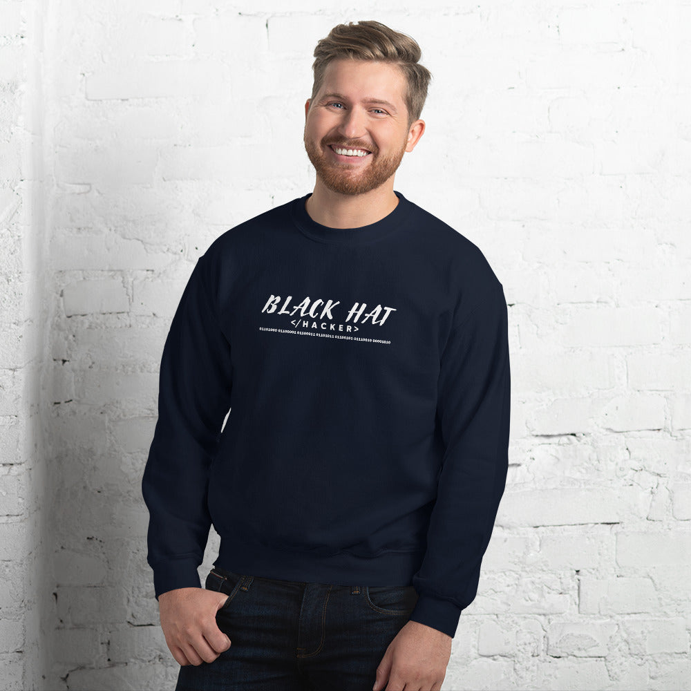 Black Hat Hacker V2 - Unisex Sweatshirt by DarkByteGear