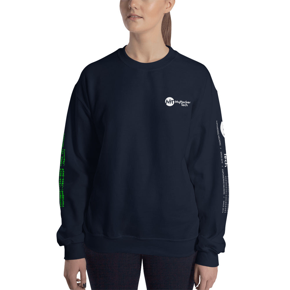 On the 8th day God created hackers - Unisex Sweatshirt (all side print) by DarkByteGear