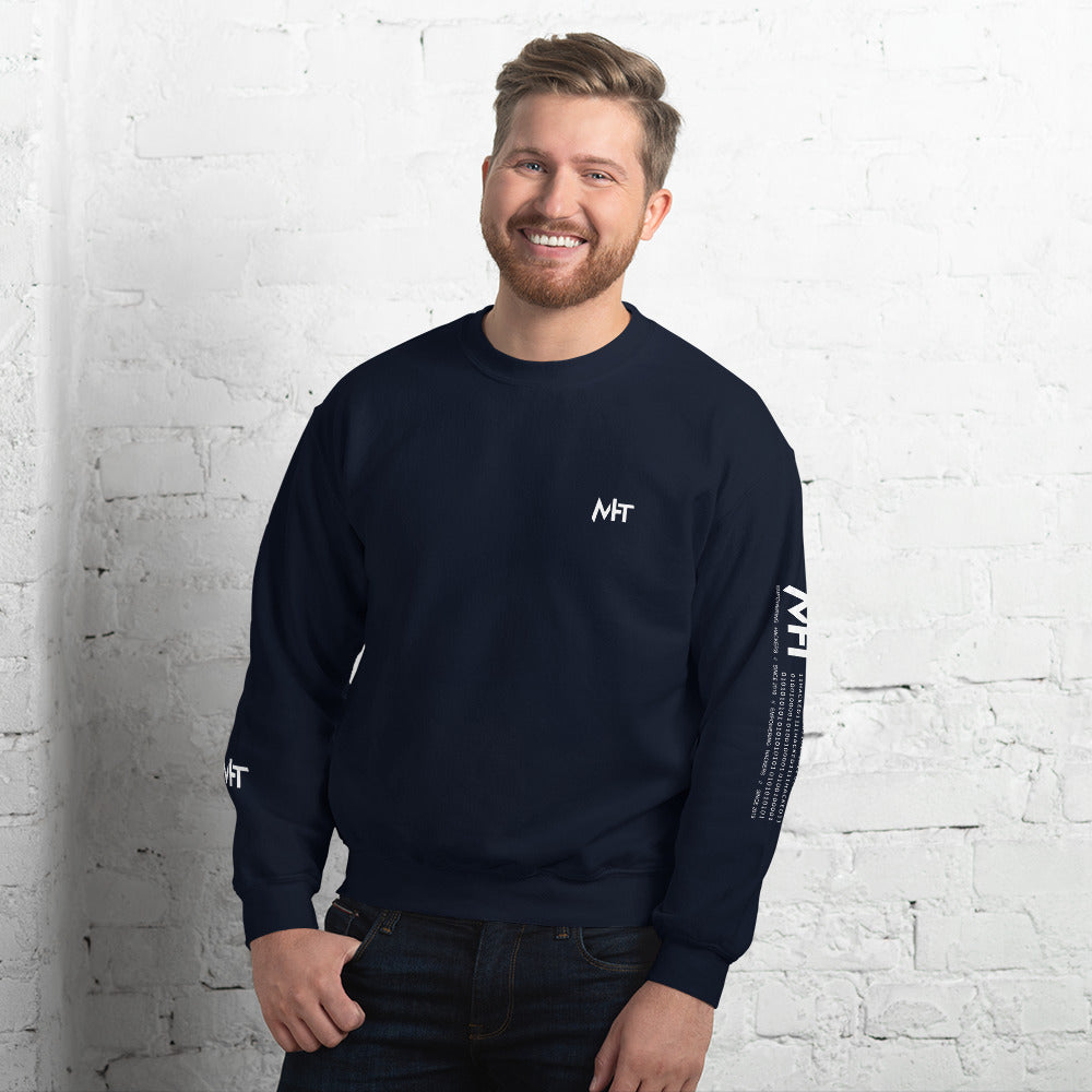 MHT - Unisex Sweatshirt (front plus sleeve print) by DarkByteGear