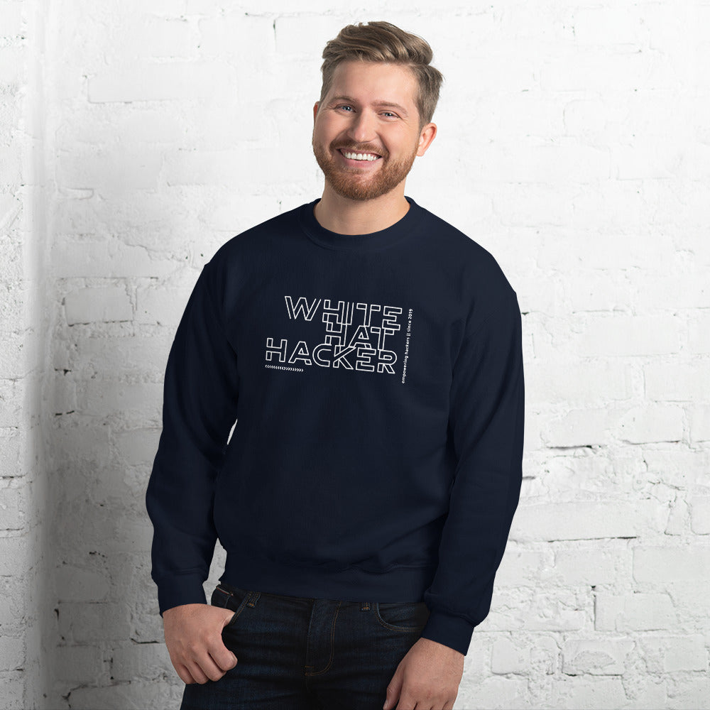 White Hat Hacker - Unisex Sweatshirt by DarkByteGear