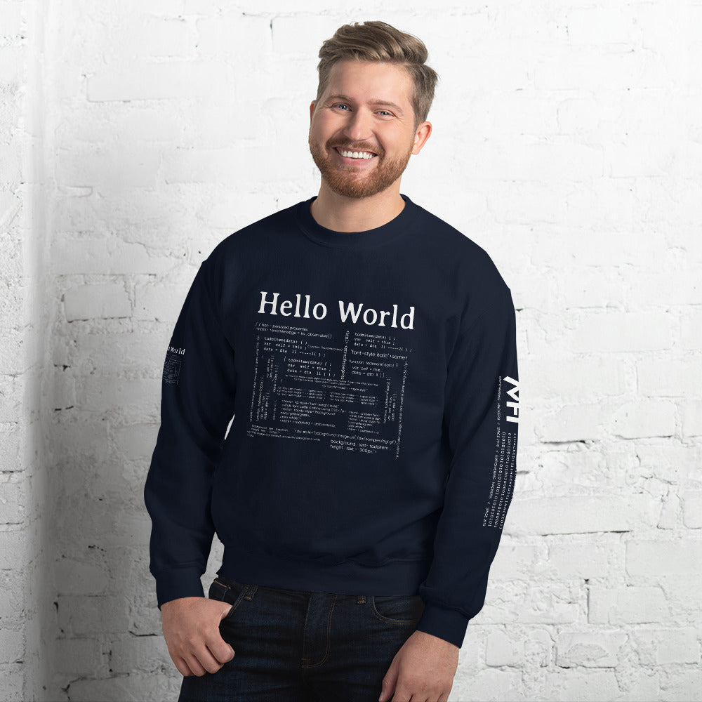 Hello world - Unisex Sweatshirt by DarkByteGear
