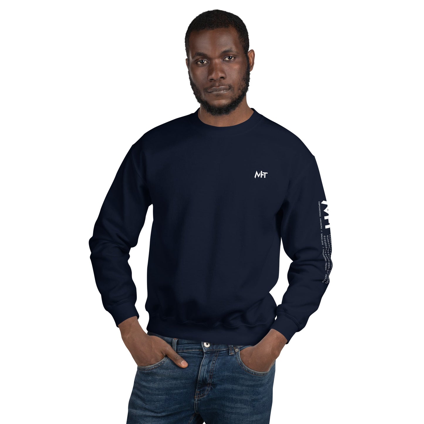 Nacho Average Bitcoiner Unisex Sweatshirt ( Back Print ) by DarkByteGear