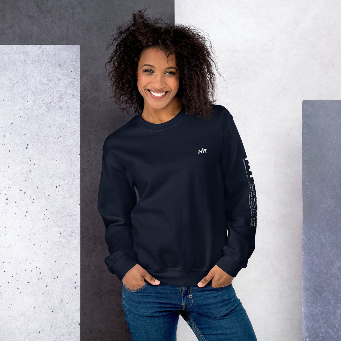 Cyber Security Blue Team V8 - Unisex Sweatshirt ( Back Print ) by DarkByteGear