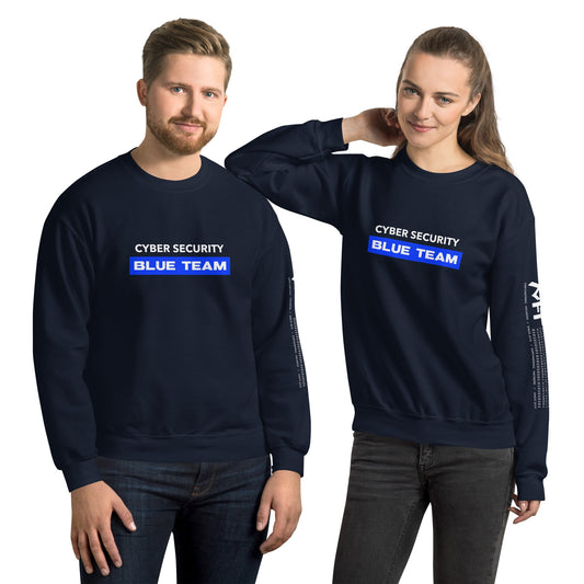 Cyber Security Blue Team V9 - Unisex Sweatshirt by DarkByteGear