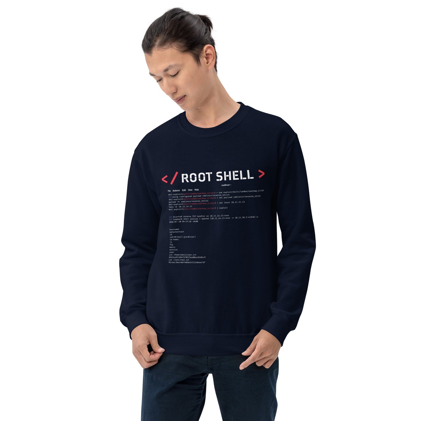 root shell - Unisex Sweatshirt by DarkByteGear