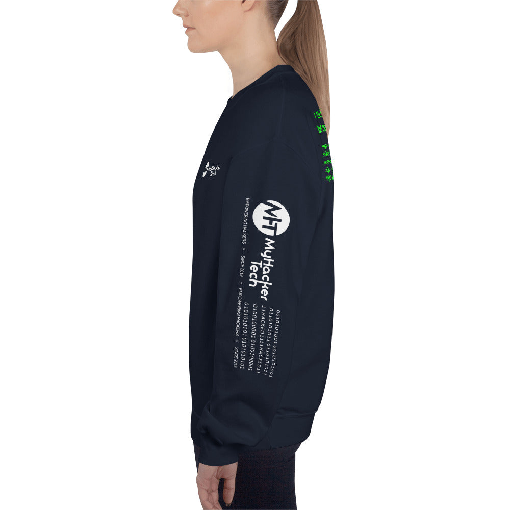 On the 8th day God created hackers - Unisex Sweatshirt (all side print) by DarkByteGear