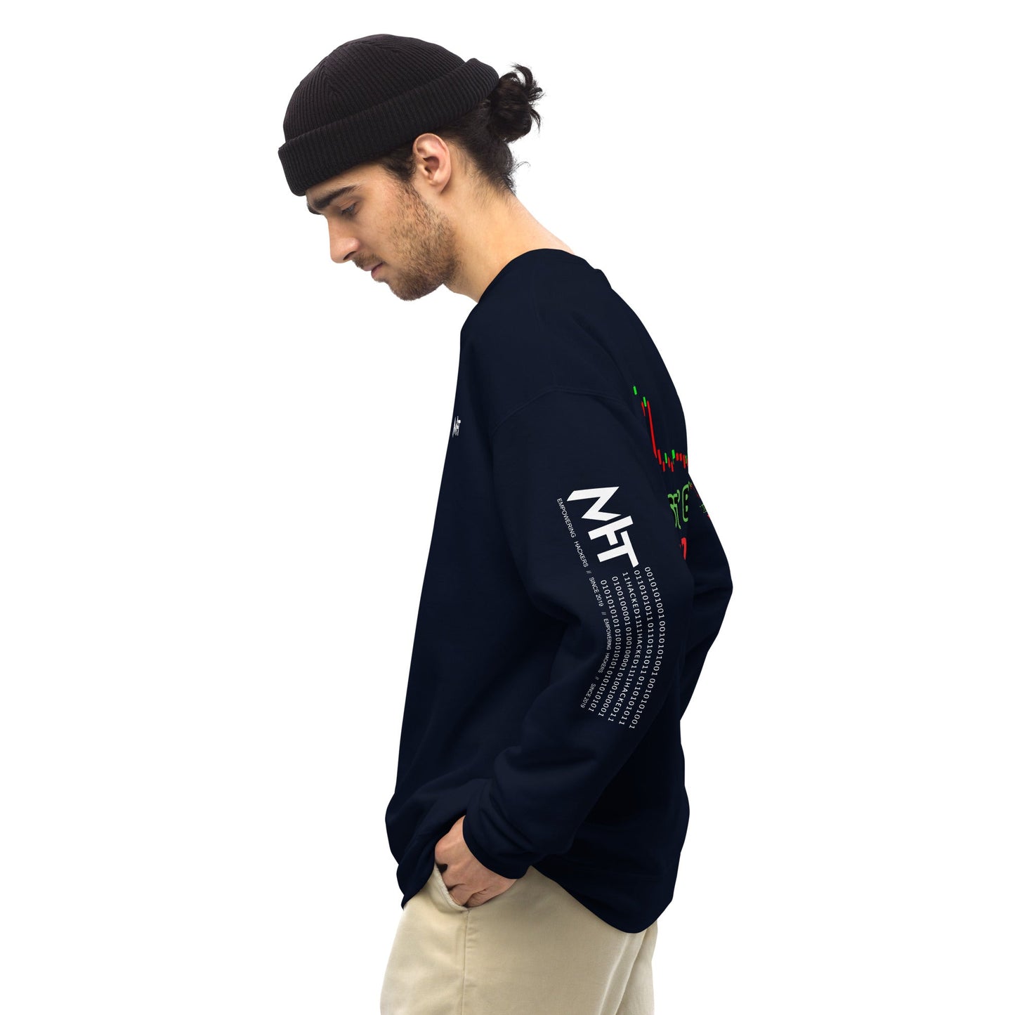 I just Buy the Dip - Unisex Sweatshirt (back print) by DarkByteGear