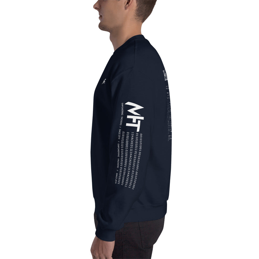 Hello world - Unisex Sweatshirt (back print) by DarkByteGear