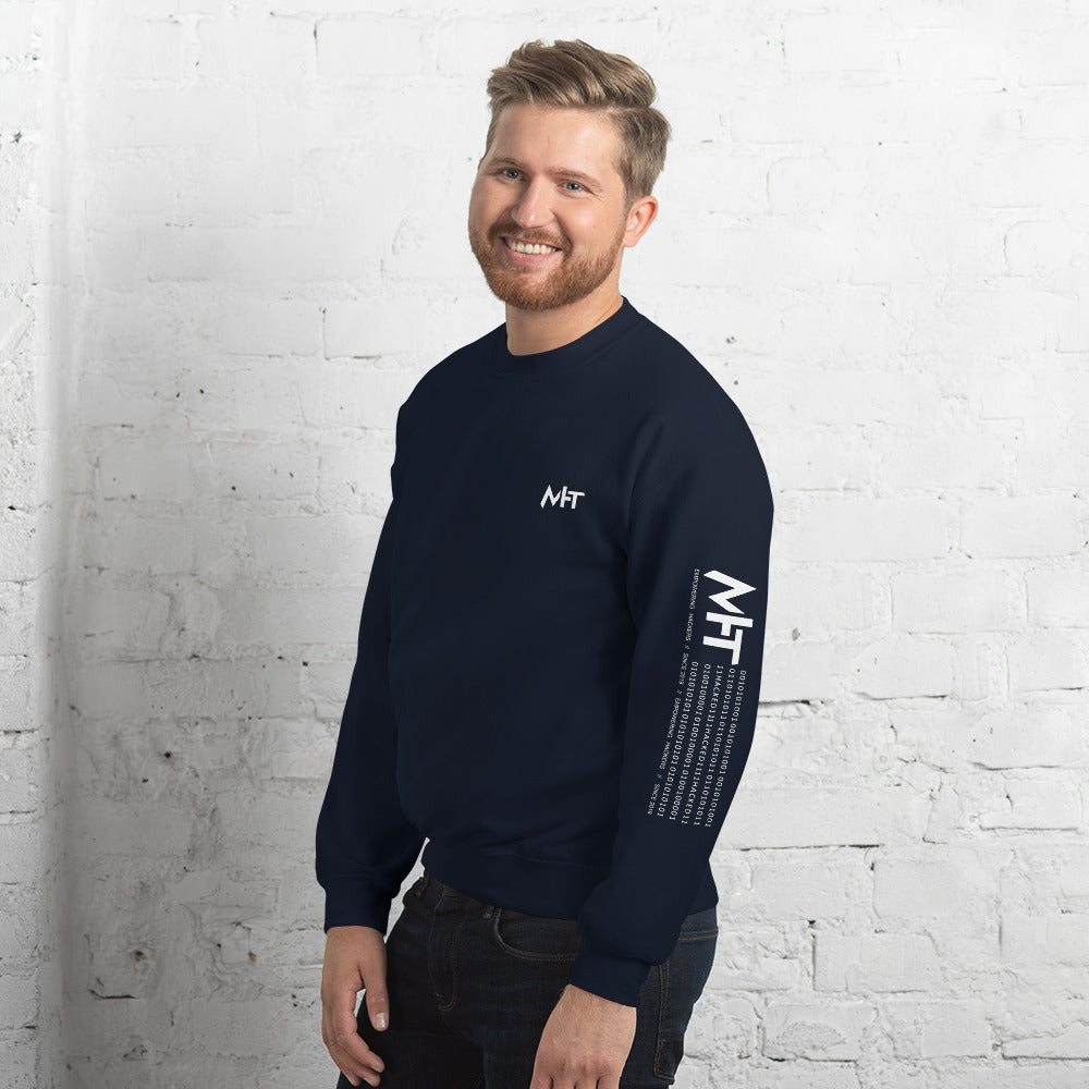 MHT - Unisex Sweatshirt (front plus sleeve print) by DarkByteGear
